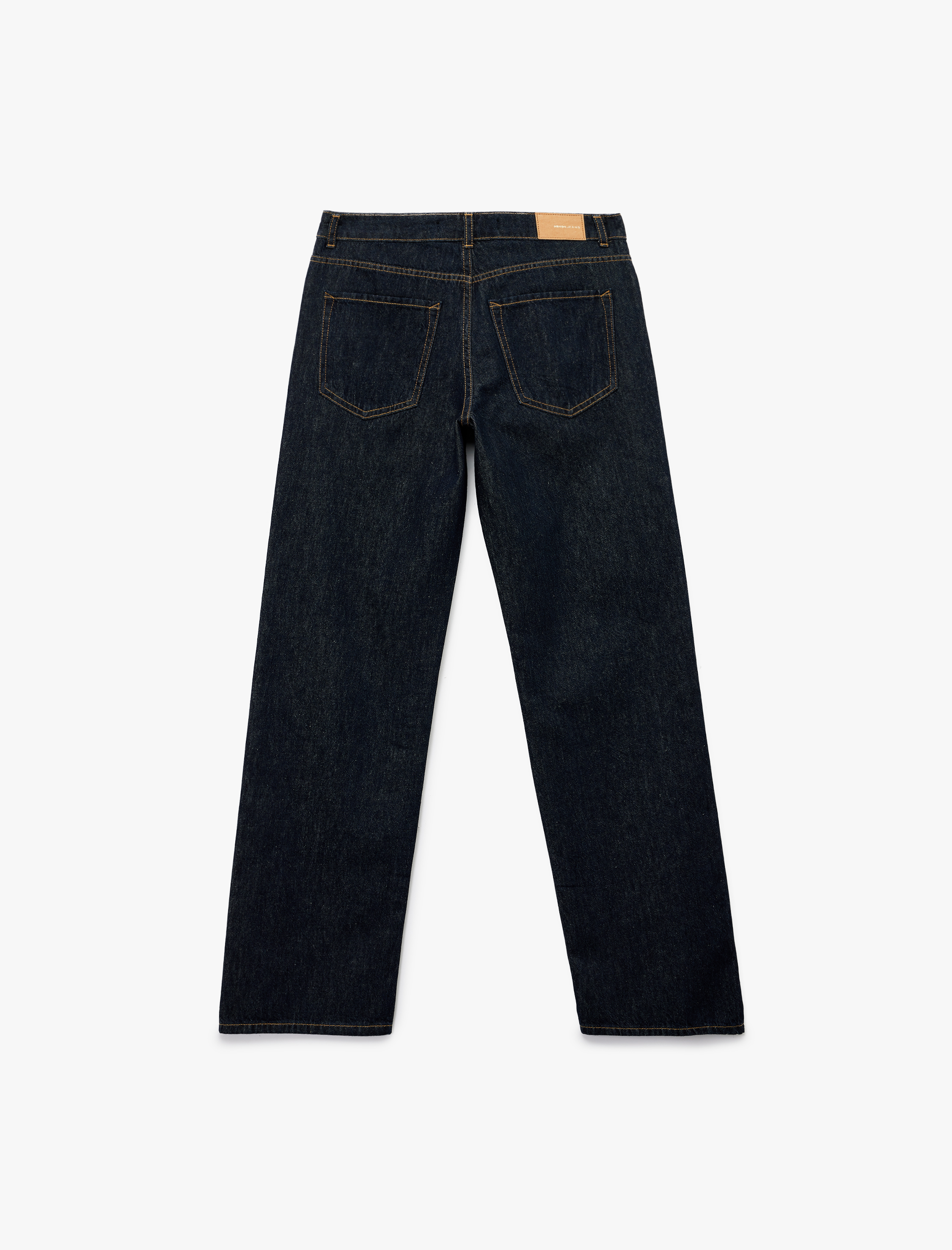   Normal Bel Düz Paça Jean Pantolon - Longer Straight Fit Jeans