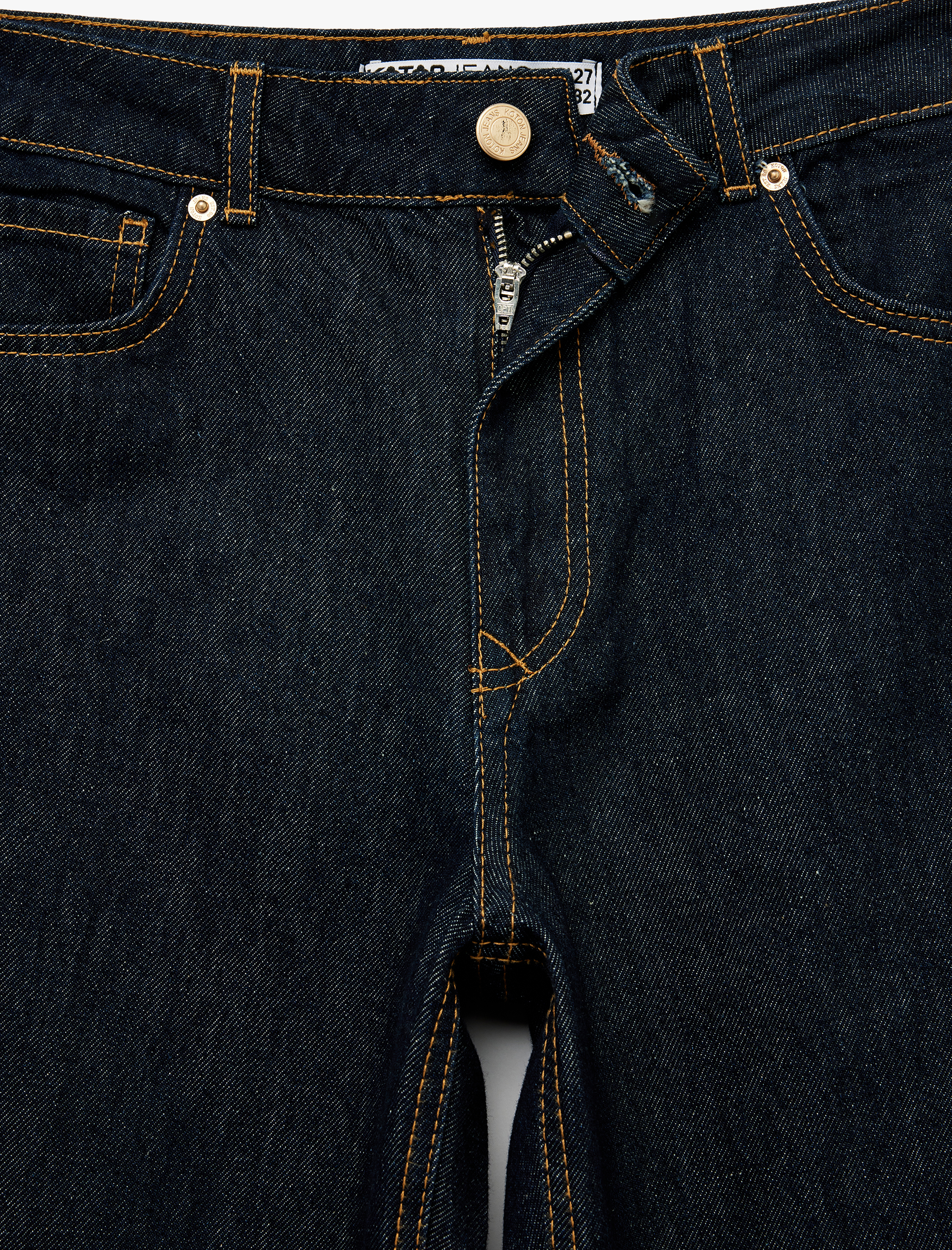   Normal Bel Düz Paça Jean Pantolon - Longer Straight Fit Jeans