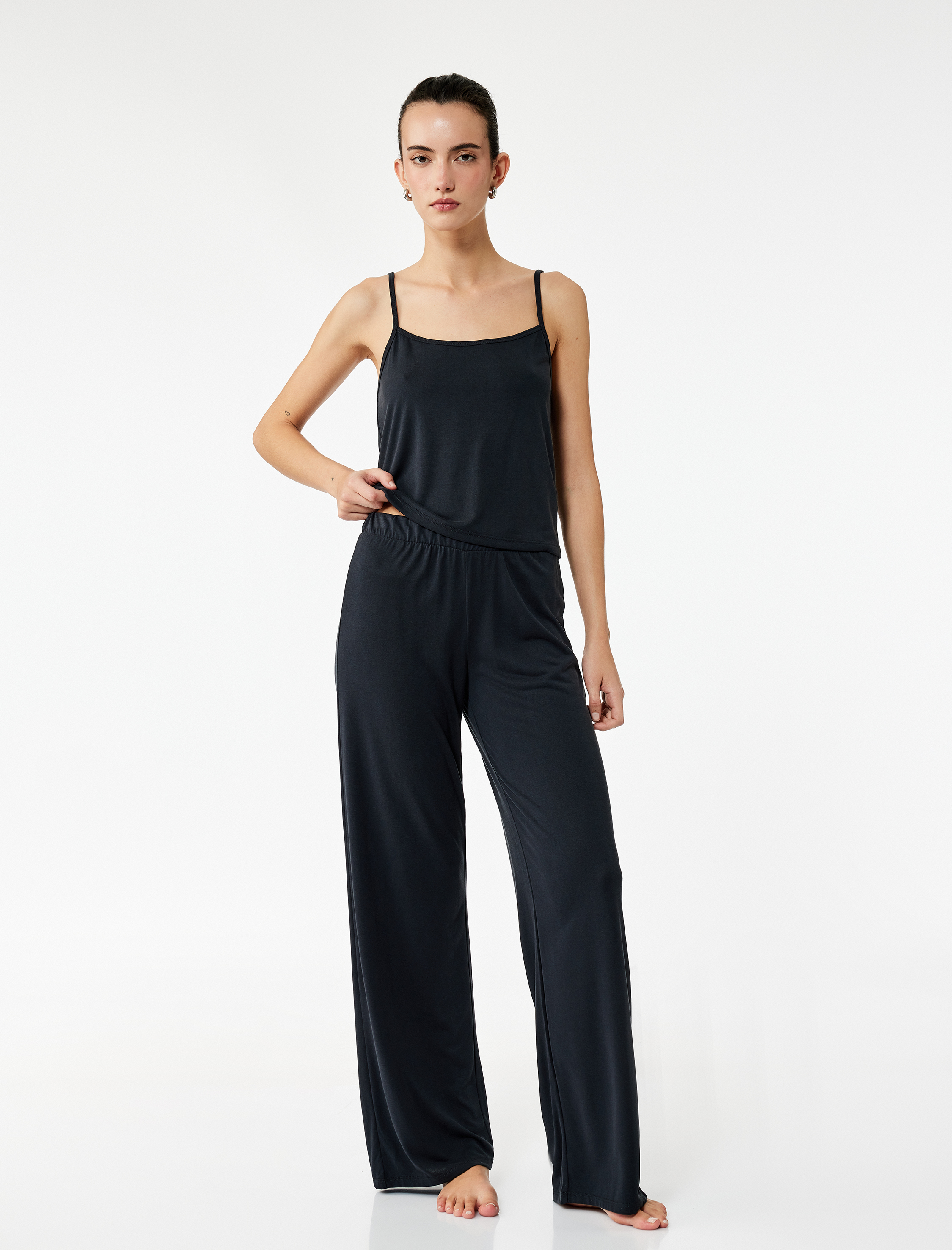   Modal Karışımlı Rahat Kalıp Pijama Altı