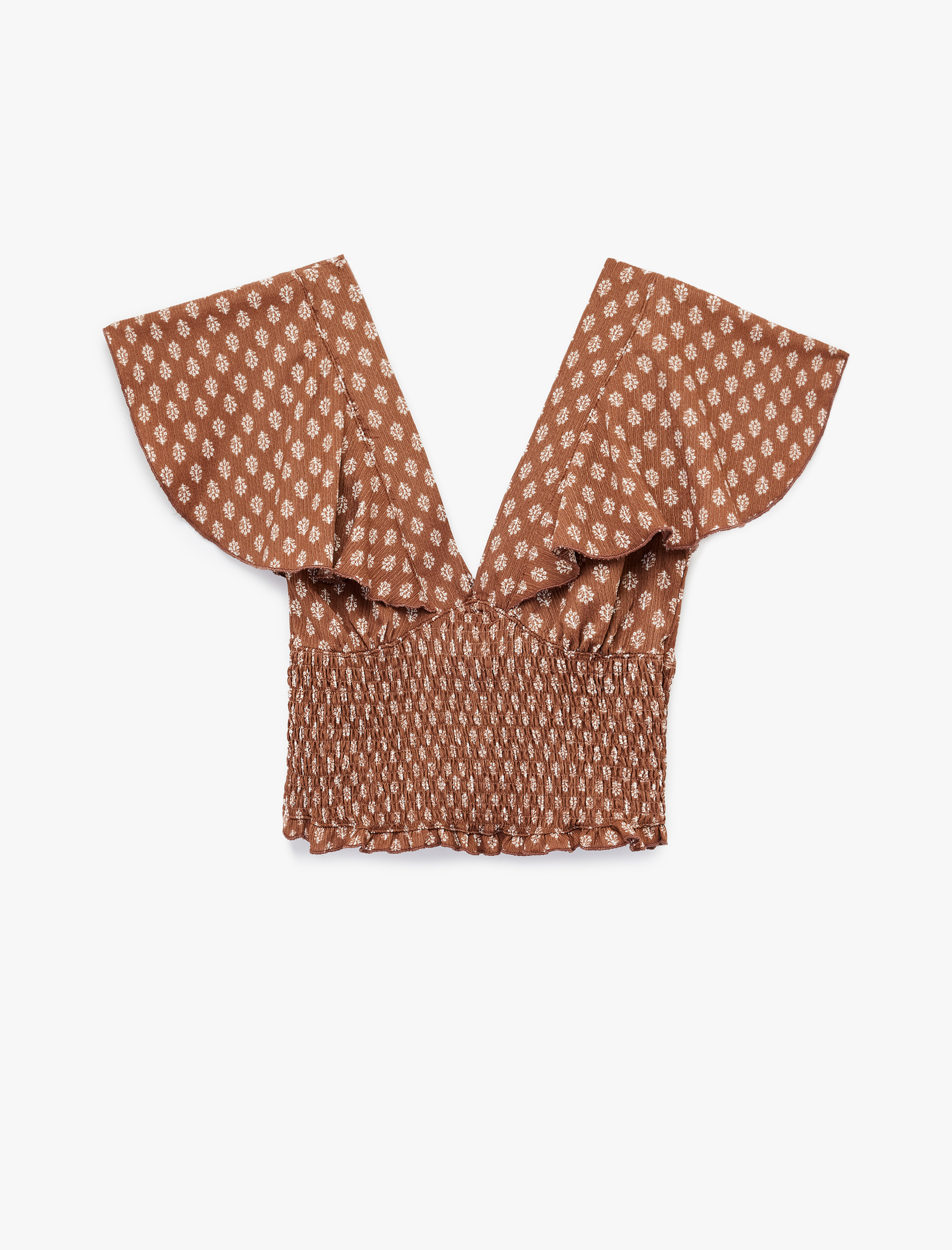   Gipeli Kısa Yarasa Kol Derin V Yaka Tişört