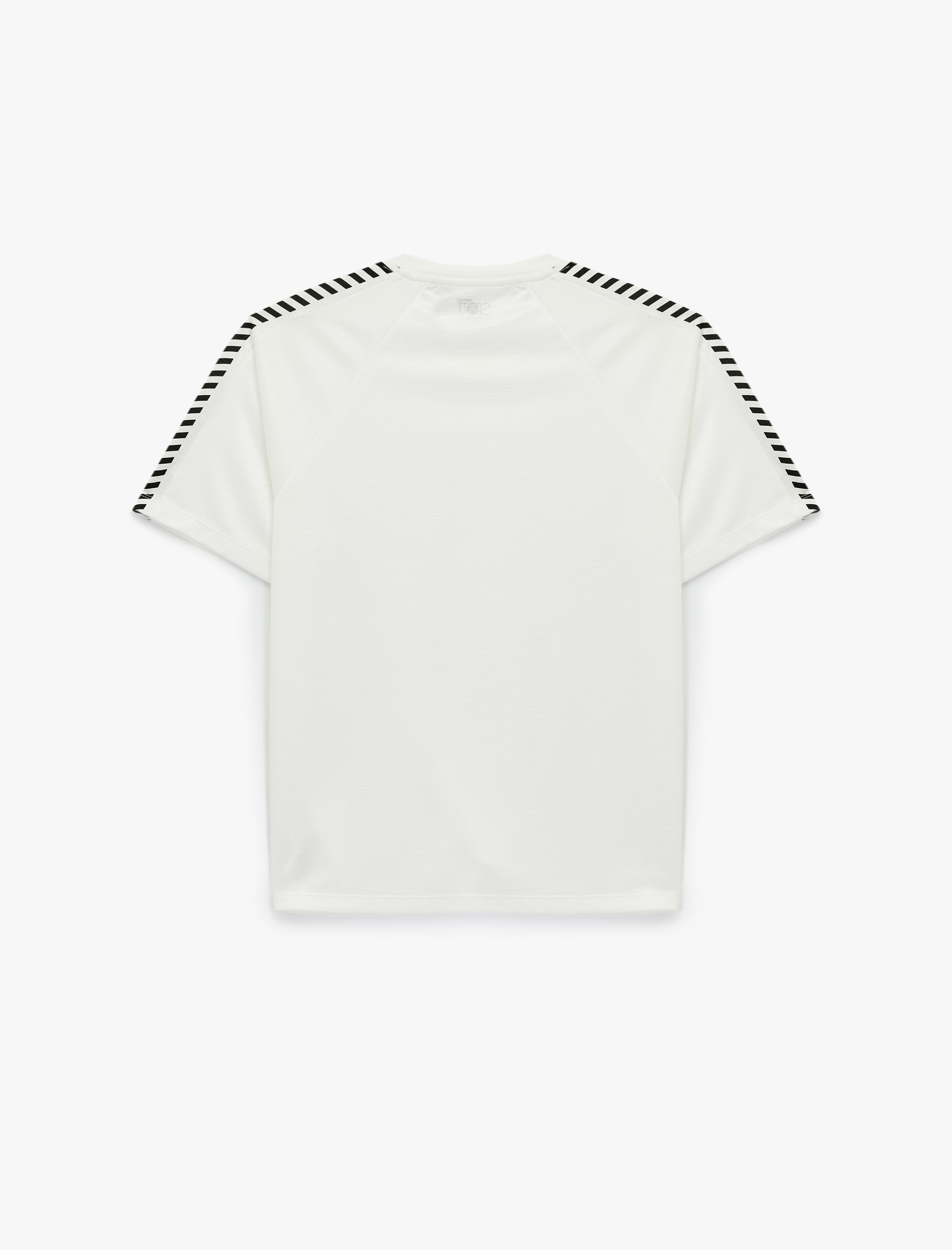   Rahat Kesim Geometrik Baskılı Kısa Kollu V Yaka Spor Tişört