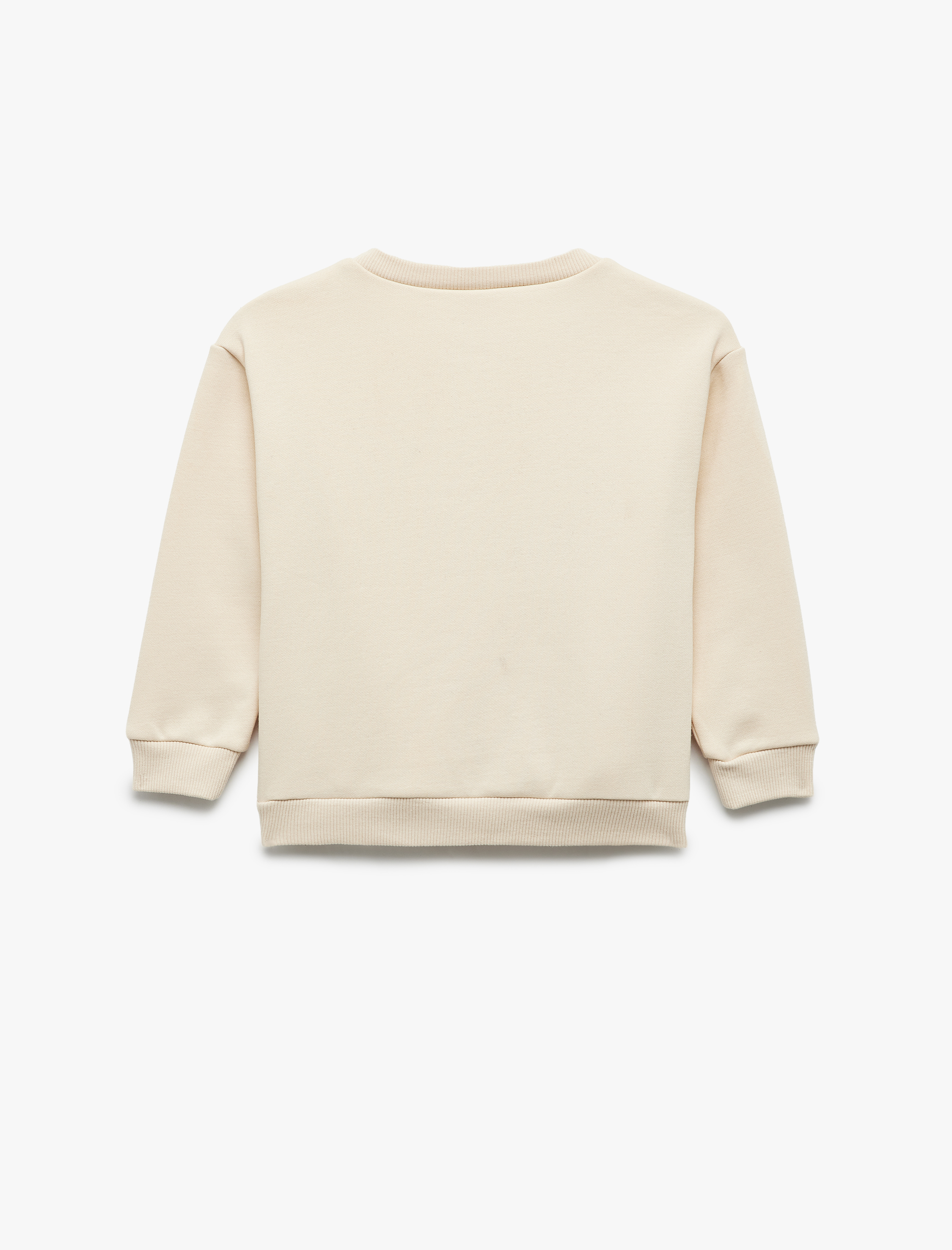  Erkek Bebek Uzun Kollu Şardonlu Bisiklet Yaka Baskılı Sweatshirt