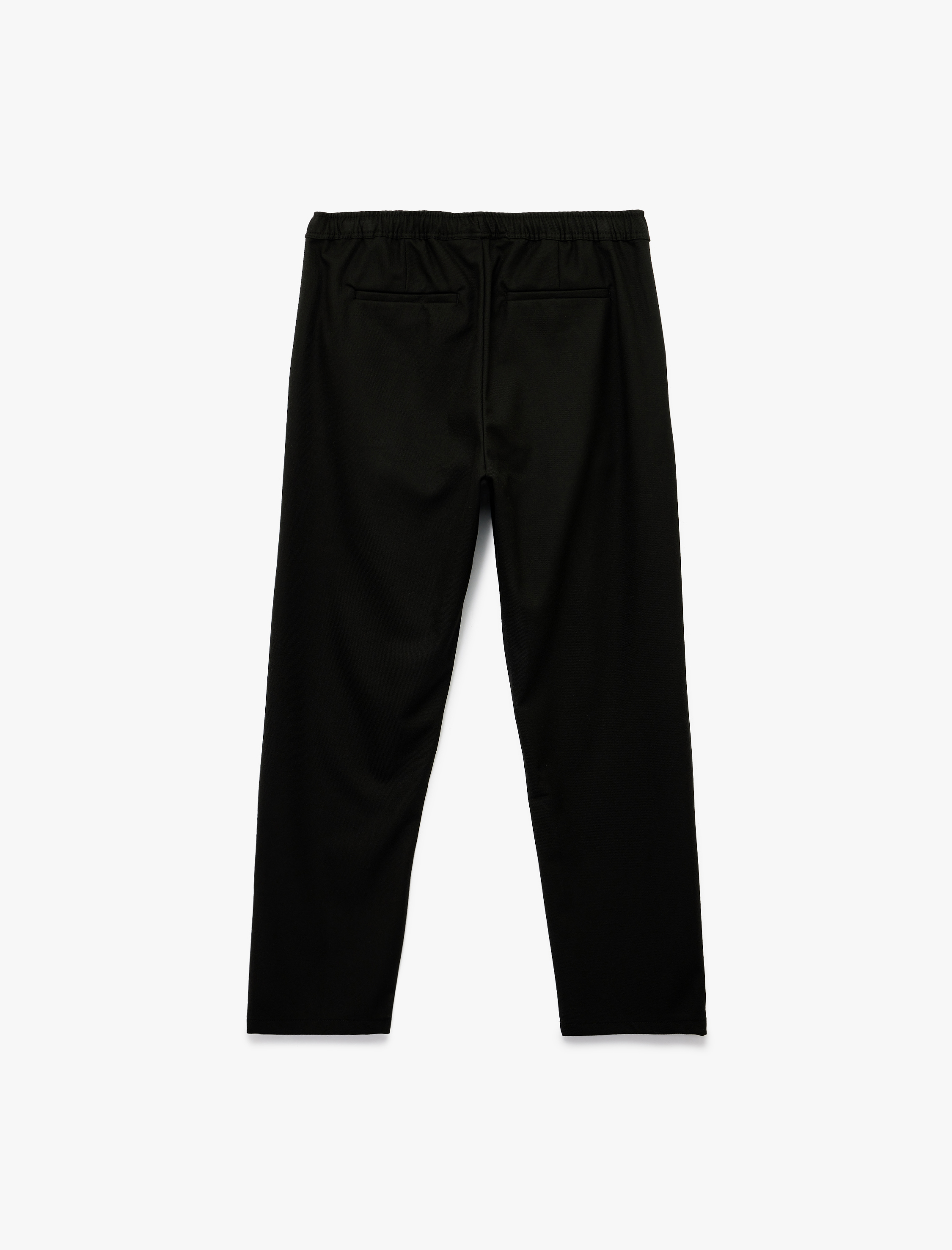   Cep Detaylı Viskon Karışımlı Beli Lastikli Kışlık Pantolon