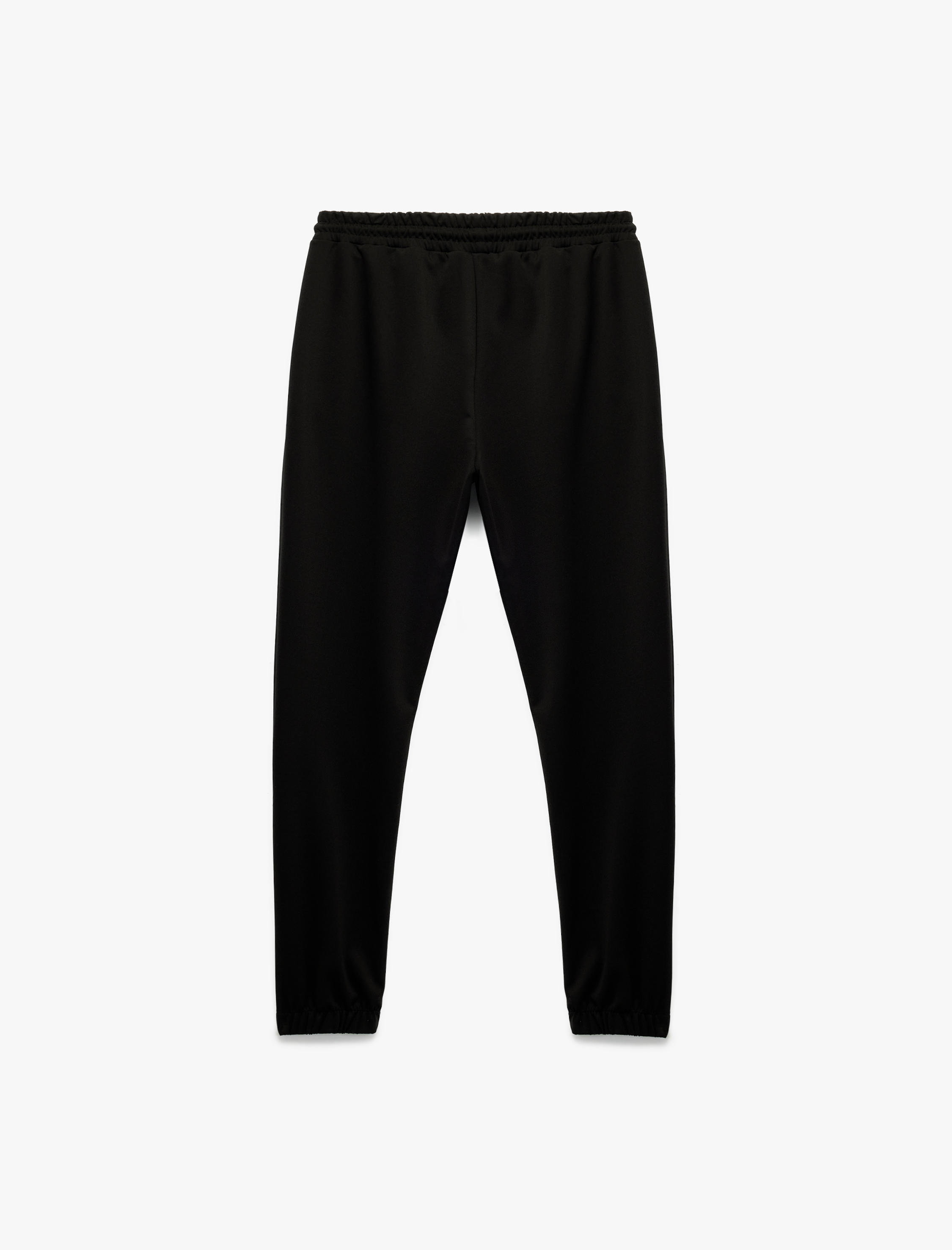   Fermuarlı Cepli Straight Fit Beli Bağcıklı Jogger Spor Eşofman Altı