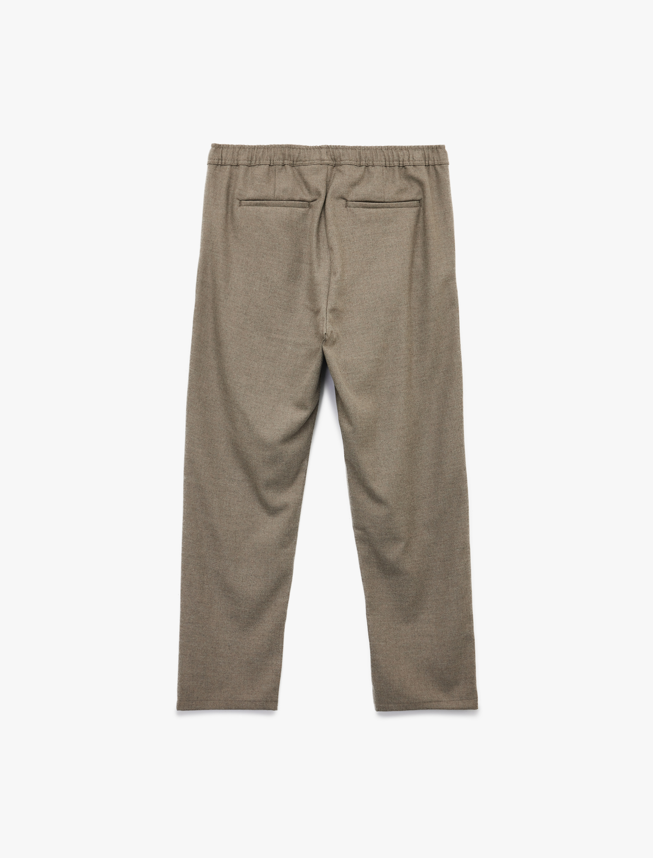   Cep Detaylı Viskon Karışımlı Beli Lastikli Kışlık Pantolon