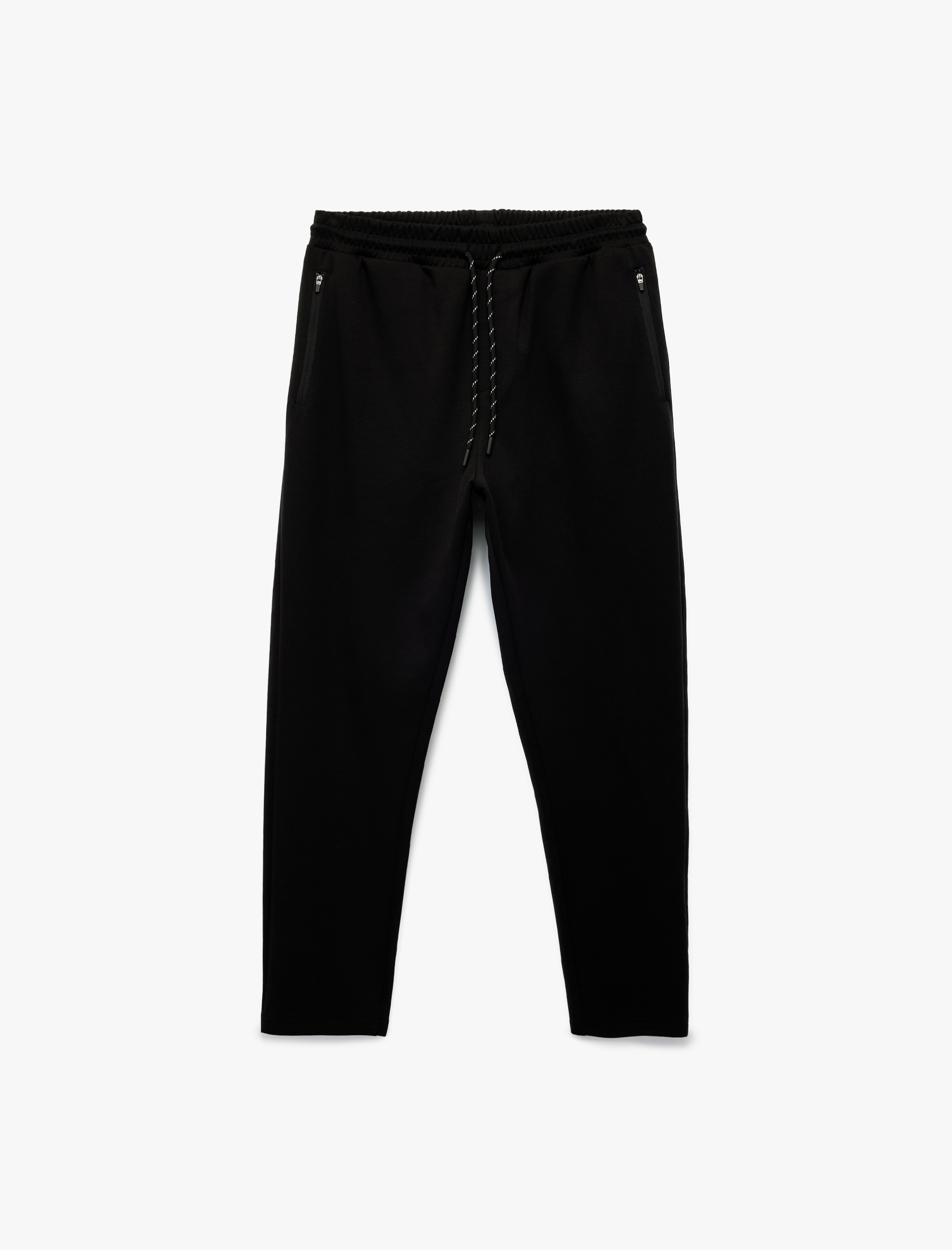   Pamuklu Fermuarlı Cepli Beli Bağcıklı Spor Eşofman Altı