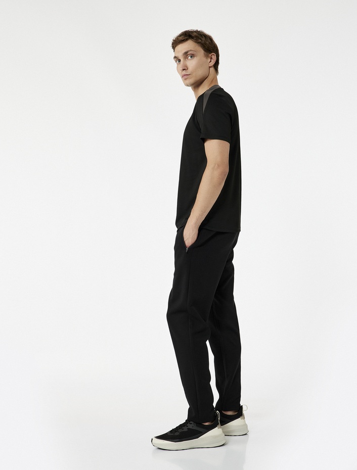  Pamuklu Fermuarlı Cepli Beli Bağcıklı Spor Eşofman Altı