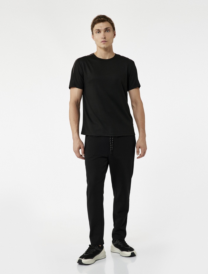  Pamuklu Fermuarlı Cepli Beli Bağcıklı Spor Eşofman Altı