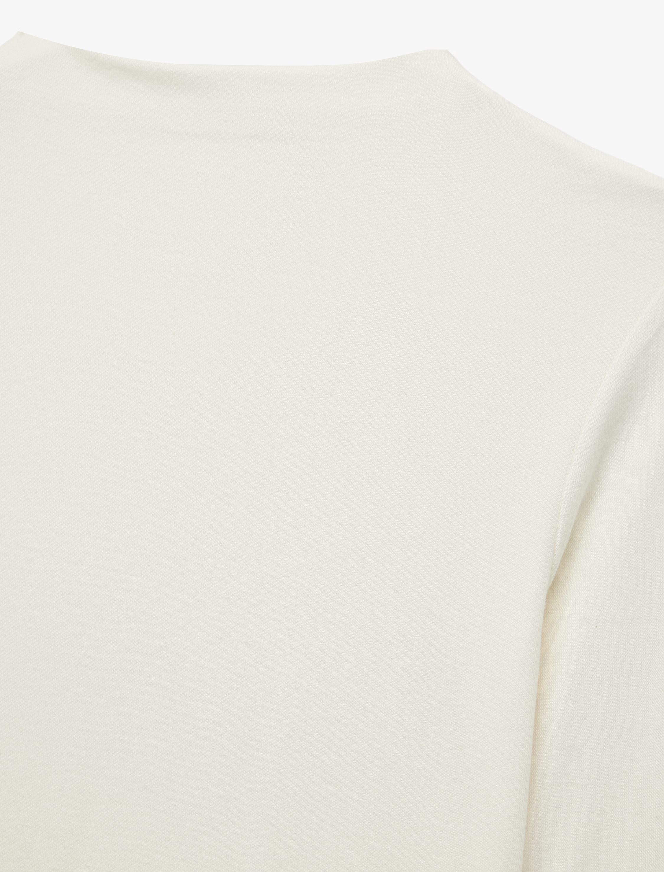   Dik Yaka Slim Fit Modal Karışımlı Basic Uzun Kollu Tişört