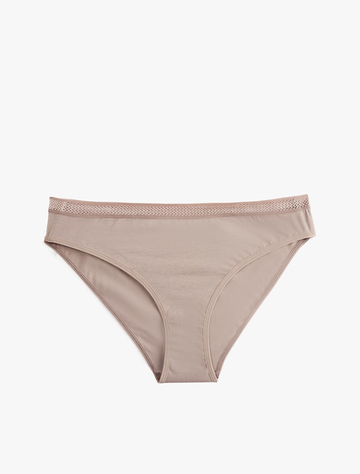  Pamuklu Rahat Kalıp Lastik Detaylı Külot