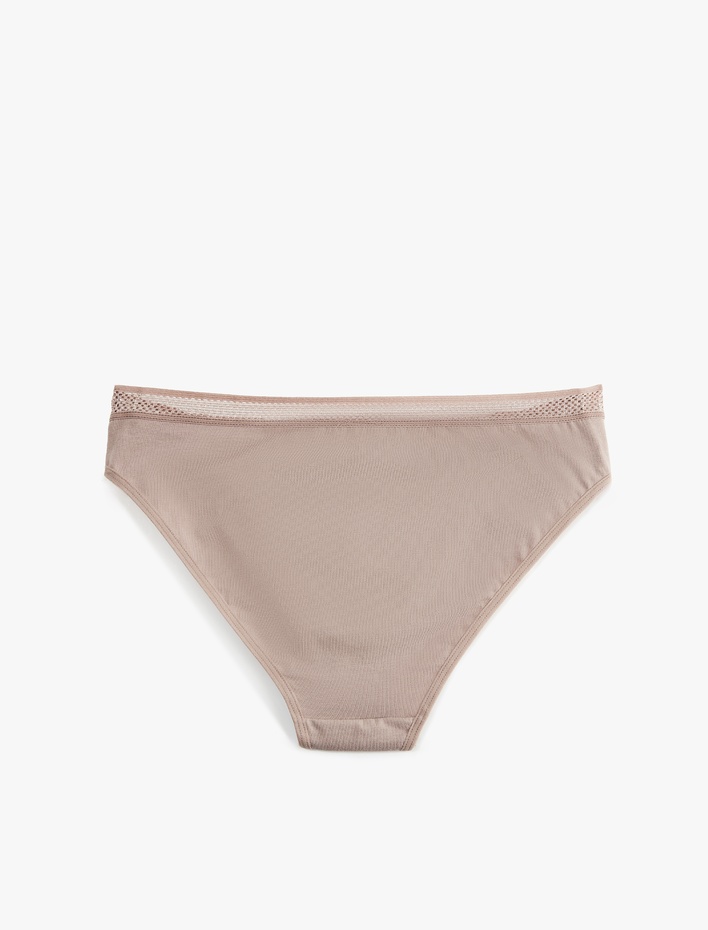  Pamuklu Rahat Kalıp Lastik Detaylı Külot