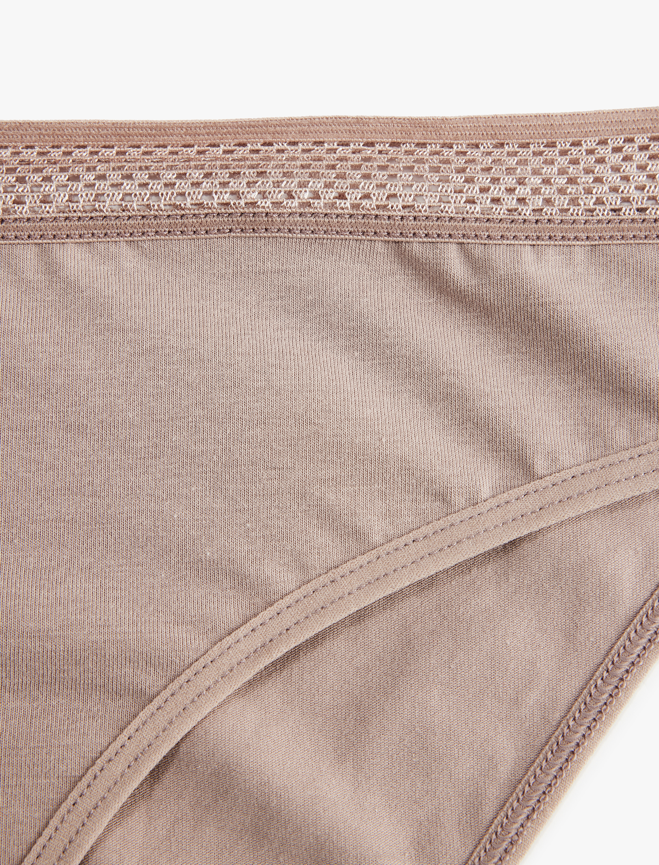 Pamuklu Rahat Kalıp Lastik Detaylı Külot