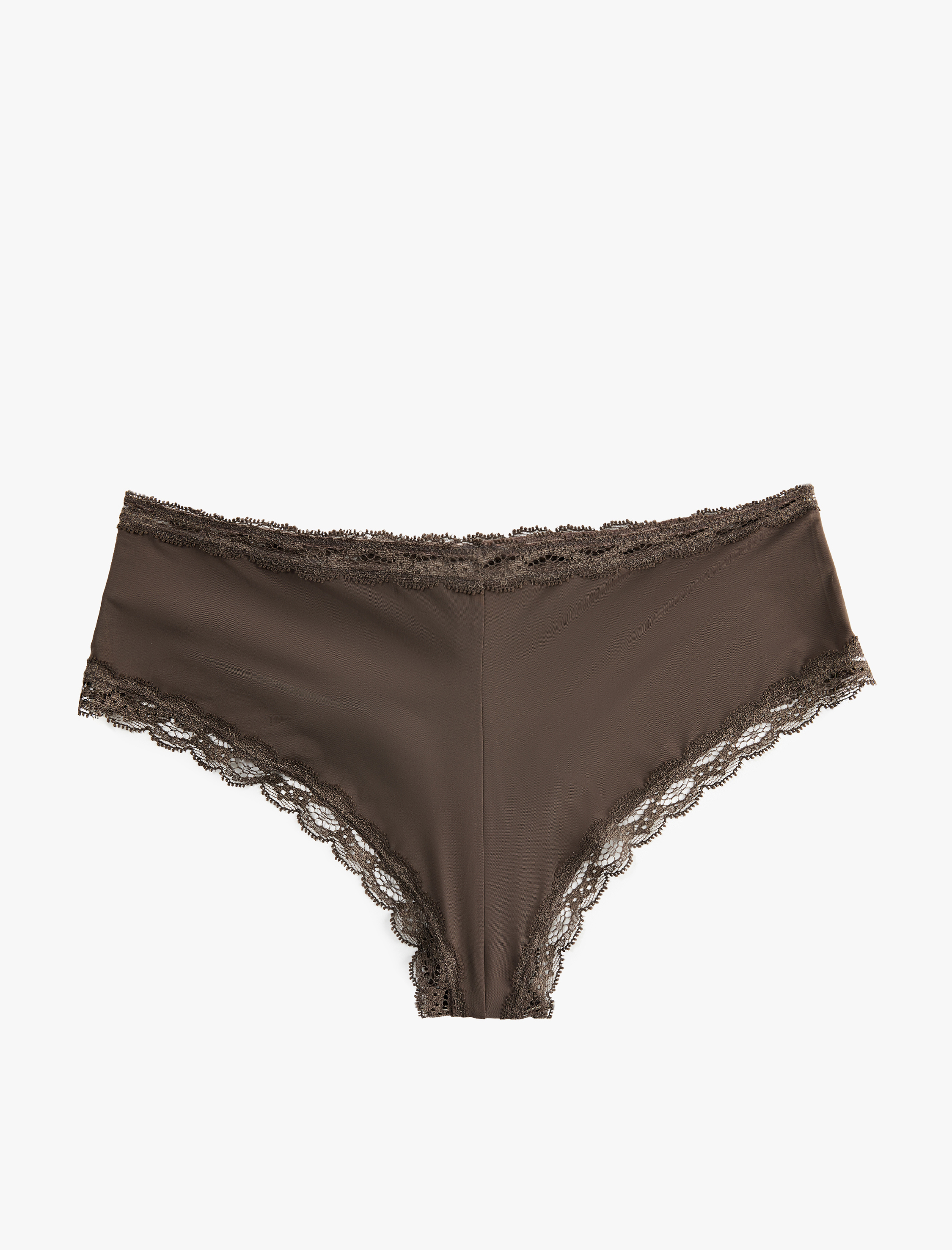   Yüksek Bel Dantelli Hipster Külot