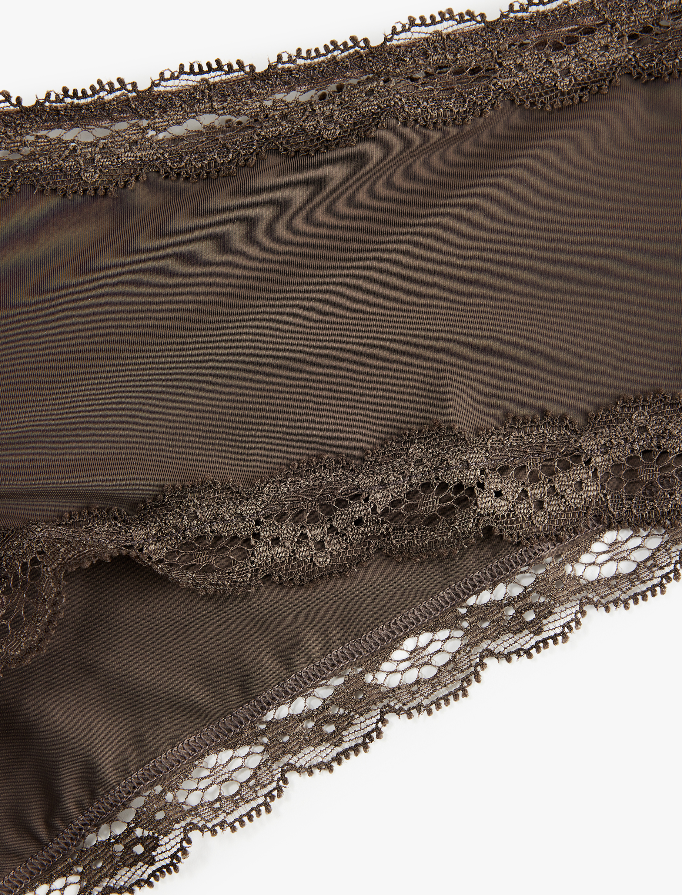   Yüksek Bel Dantelli Hipster Külot