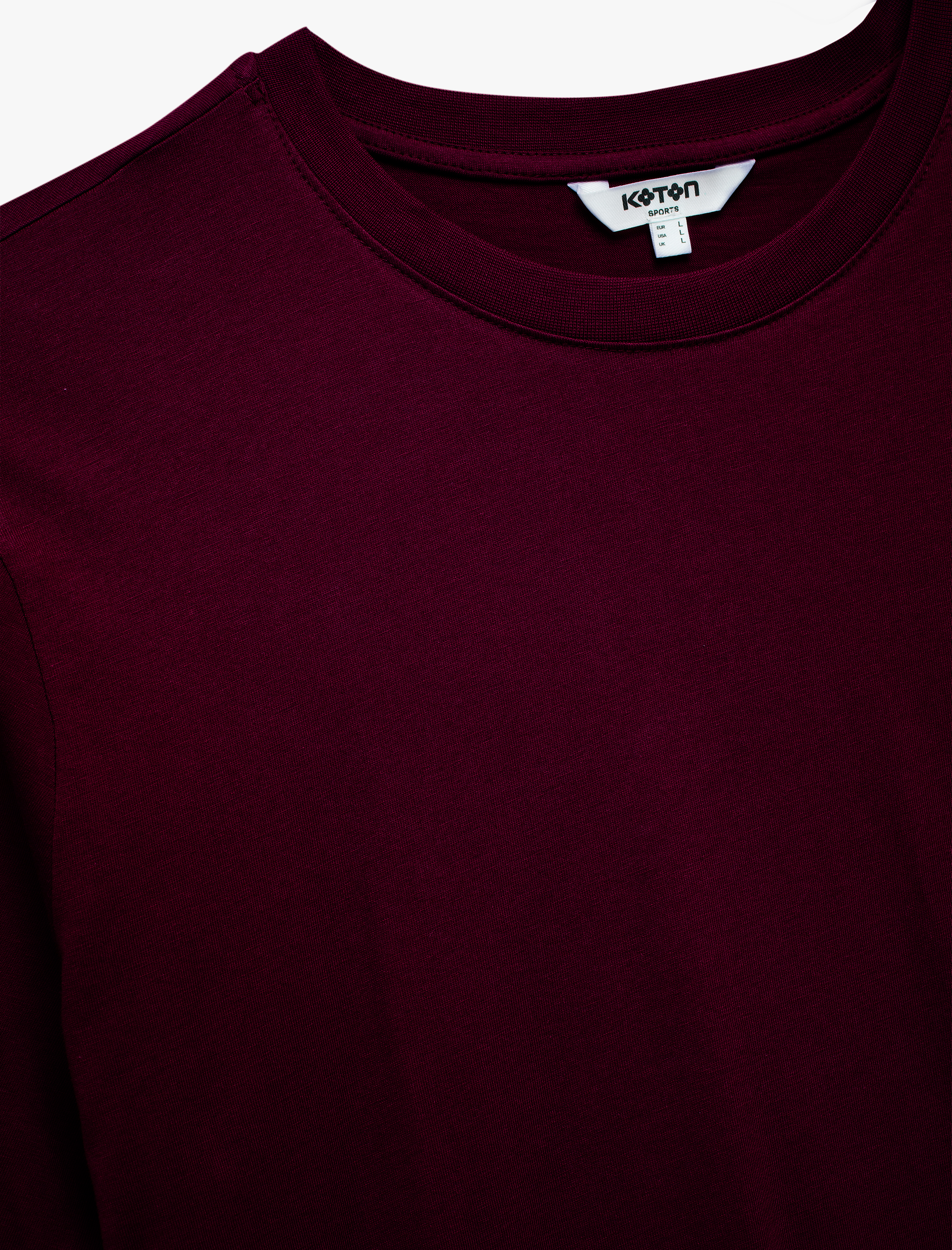   Kısa Kollu Bisiklet Yaka Pamuklu Spor Tişört