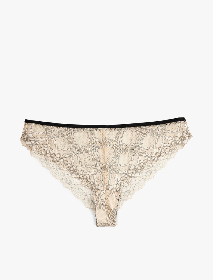  Rahat Kalıp Dantelli Brazilian Külot