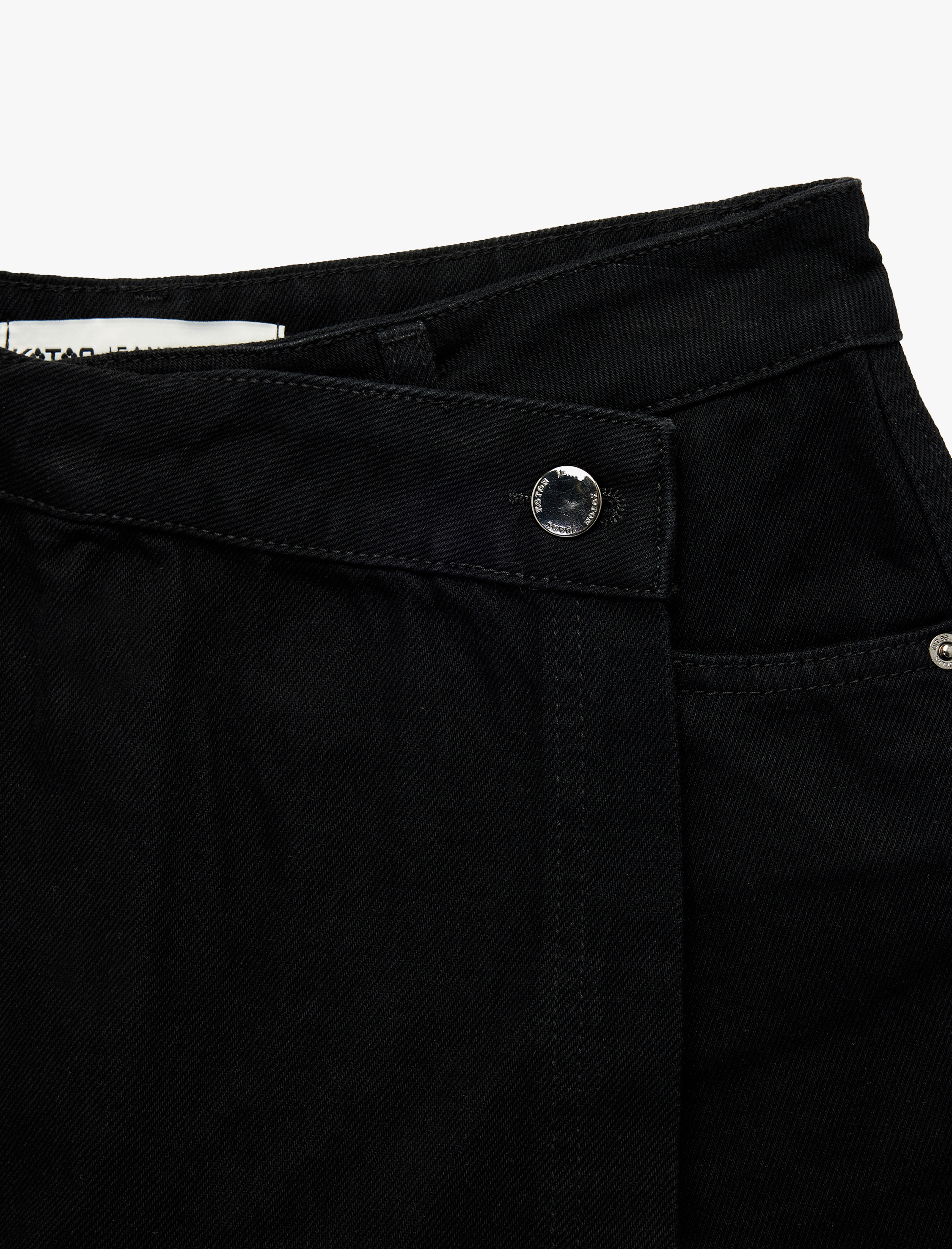   Düğme Detaylı Minim Denim Şort Etek