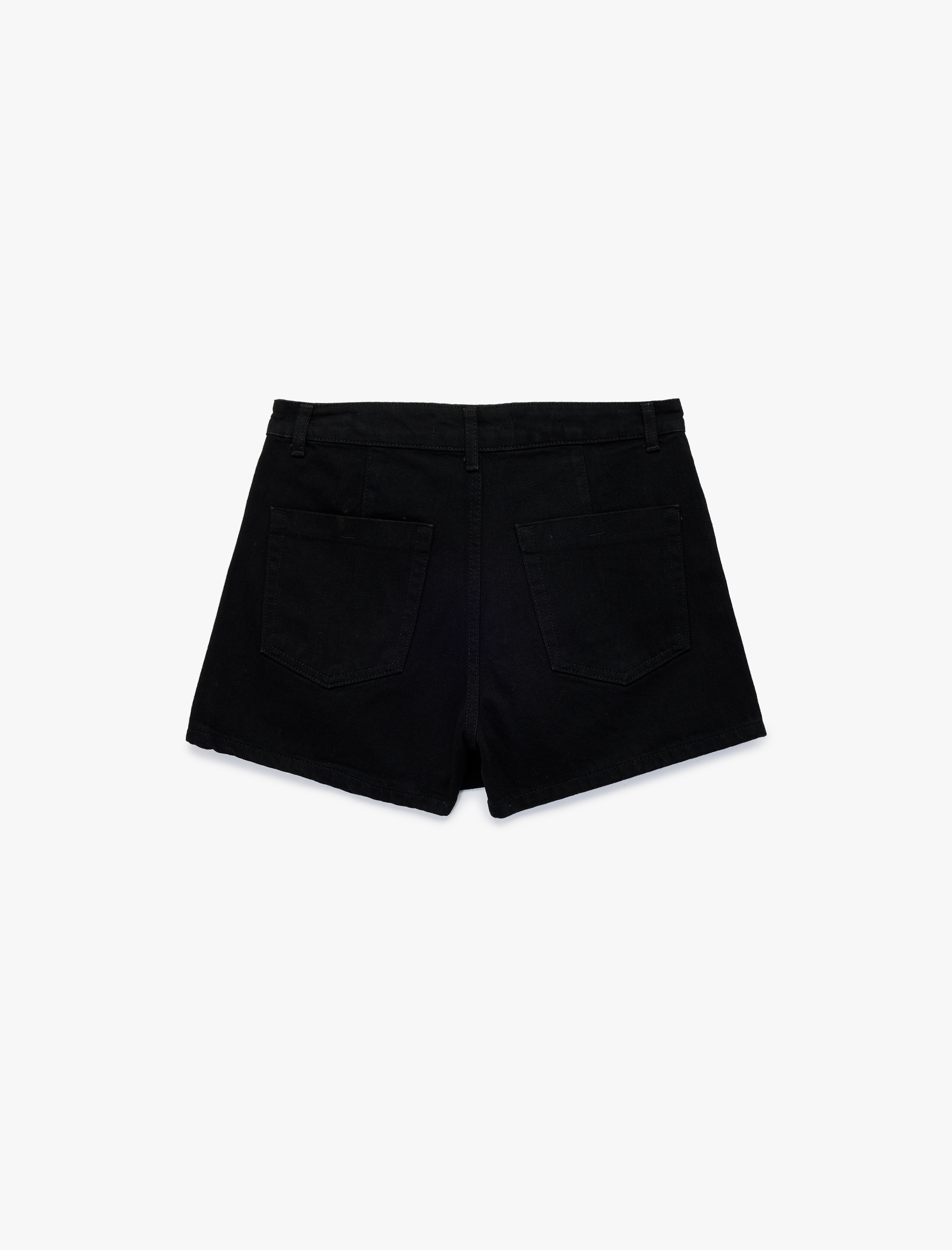   Düğme Detaylı Minim Denim Şort Etek