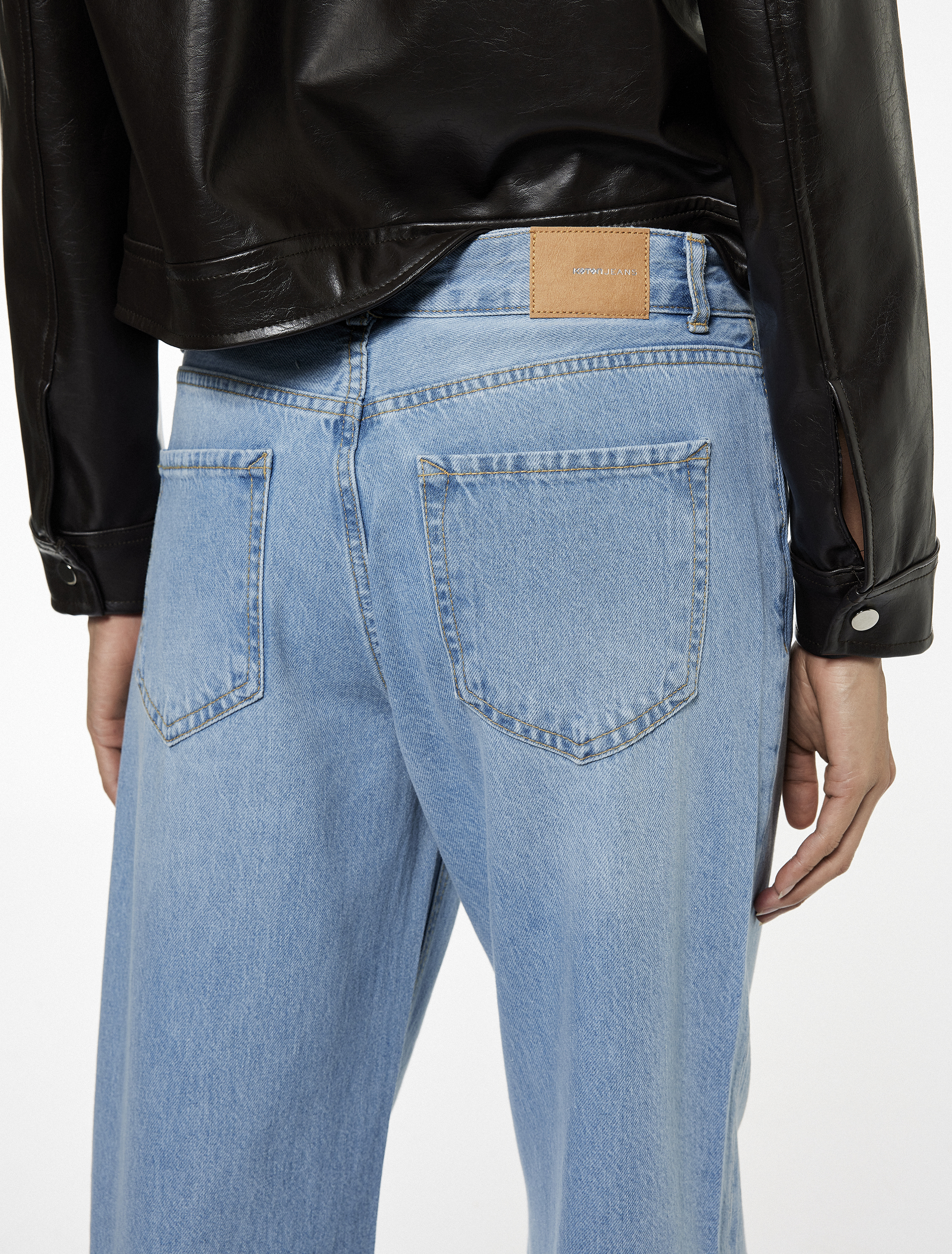   Normal Bel Düz Paça Jean Pantolon - Longer Straight Fit Jeans