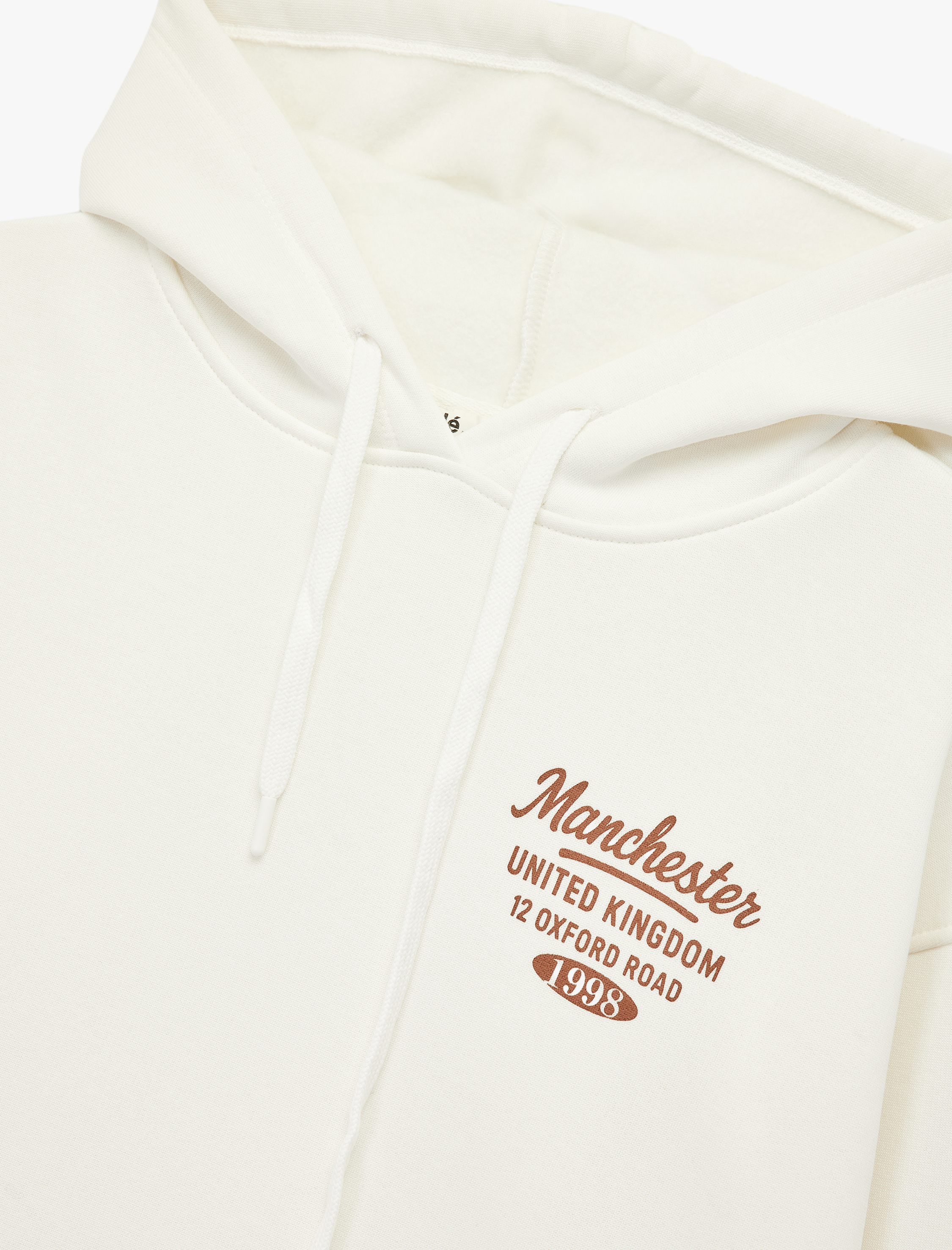   Üç İplik Şardonlu Arkası Baskılı Kapüşonlu Oversize Sweatshirt