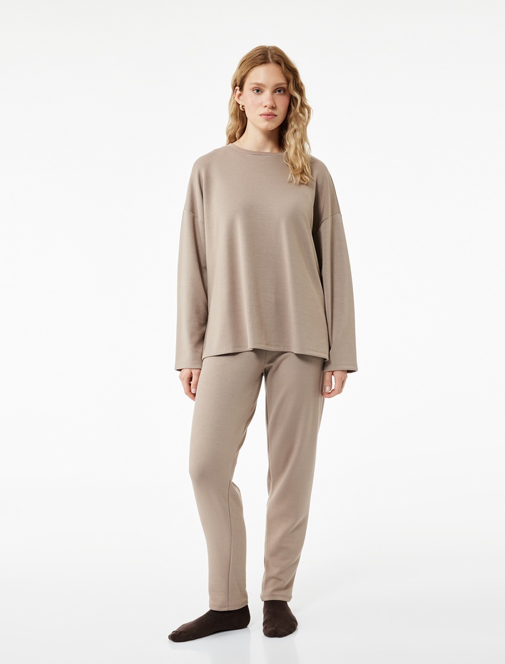  Beli Bağlamalı Modal Pijama Altı