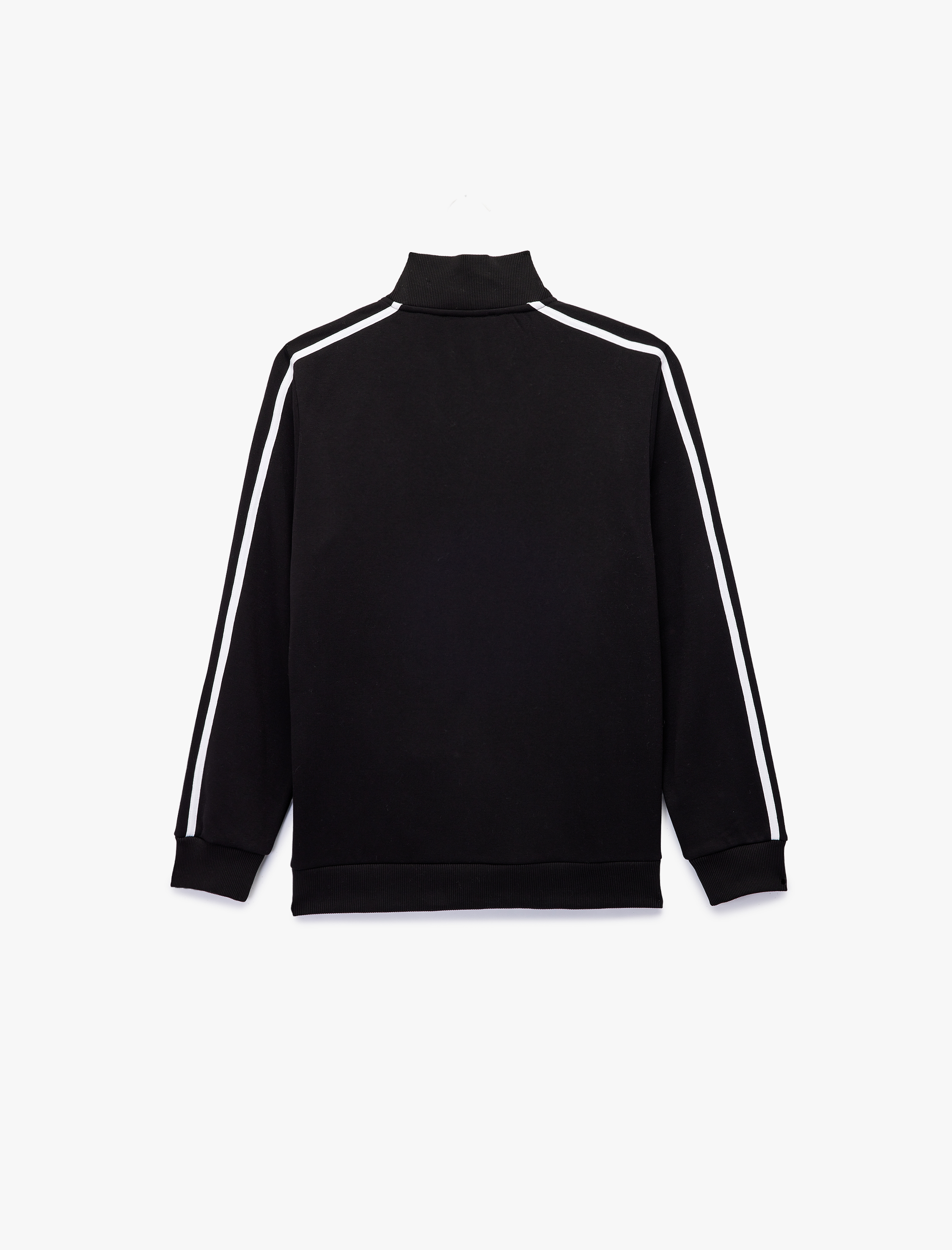   Regular Fit Uzun Kollu Biyeli Şardonlu Dik Yaka Fermuarlı Hırka