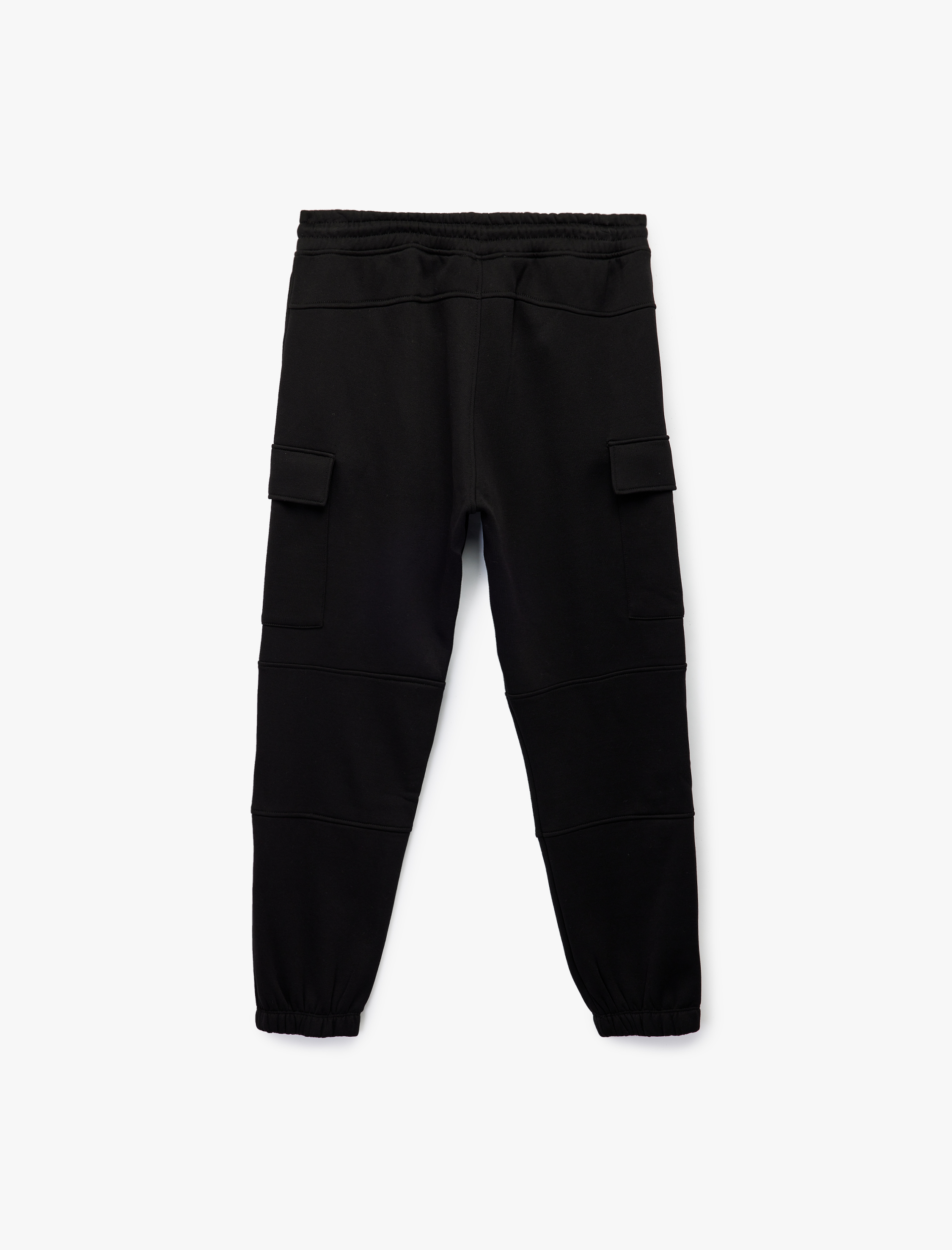   Şardonlu Kargo Cepli Beli Bağcıklı Jogger Kışlık Eşofman Altı