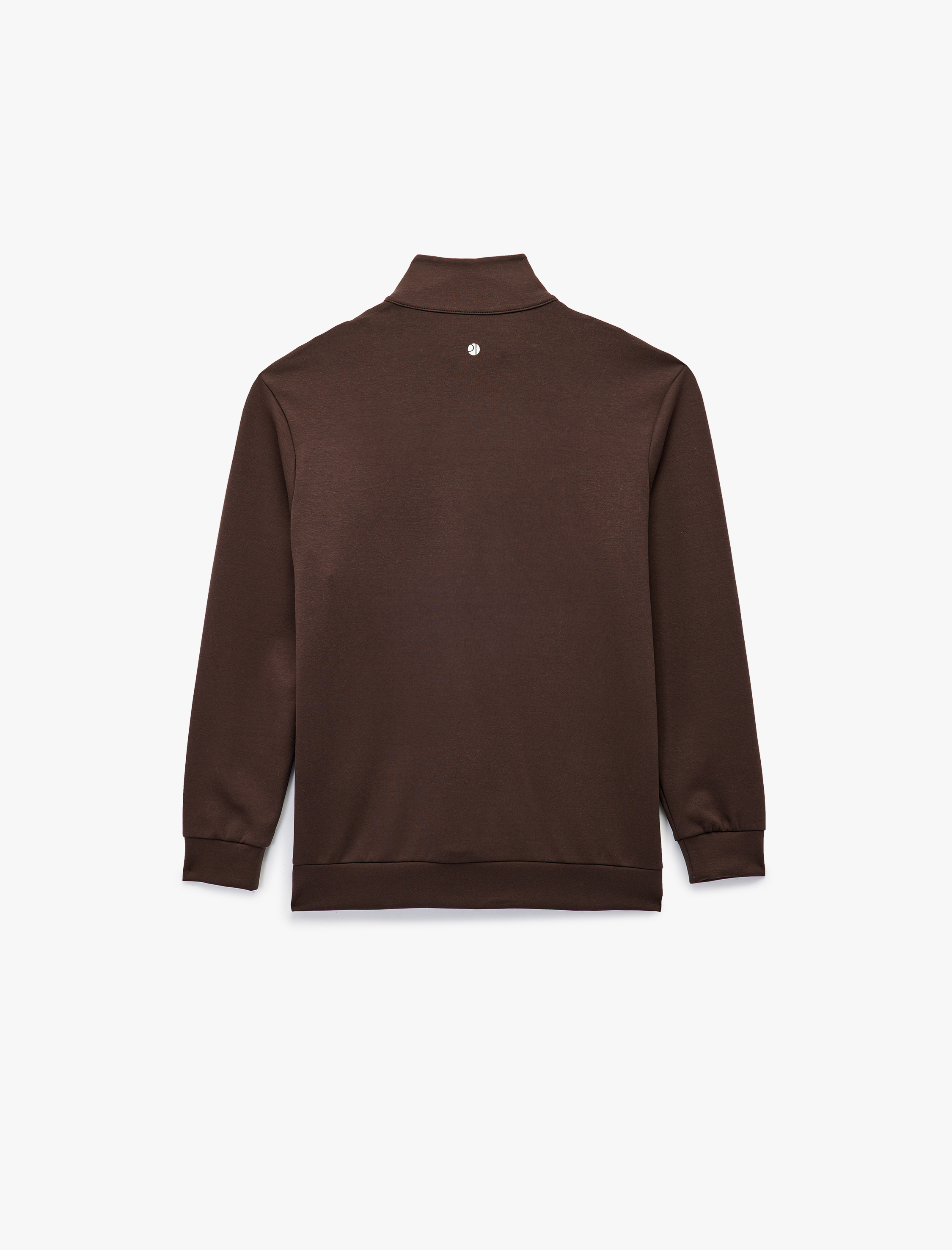   Pamuklu Uzun Kollu Dik Yaka Oversize Yarım Fermuarlı Spor Sweatshirt