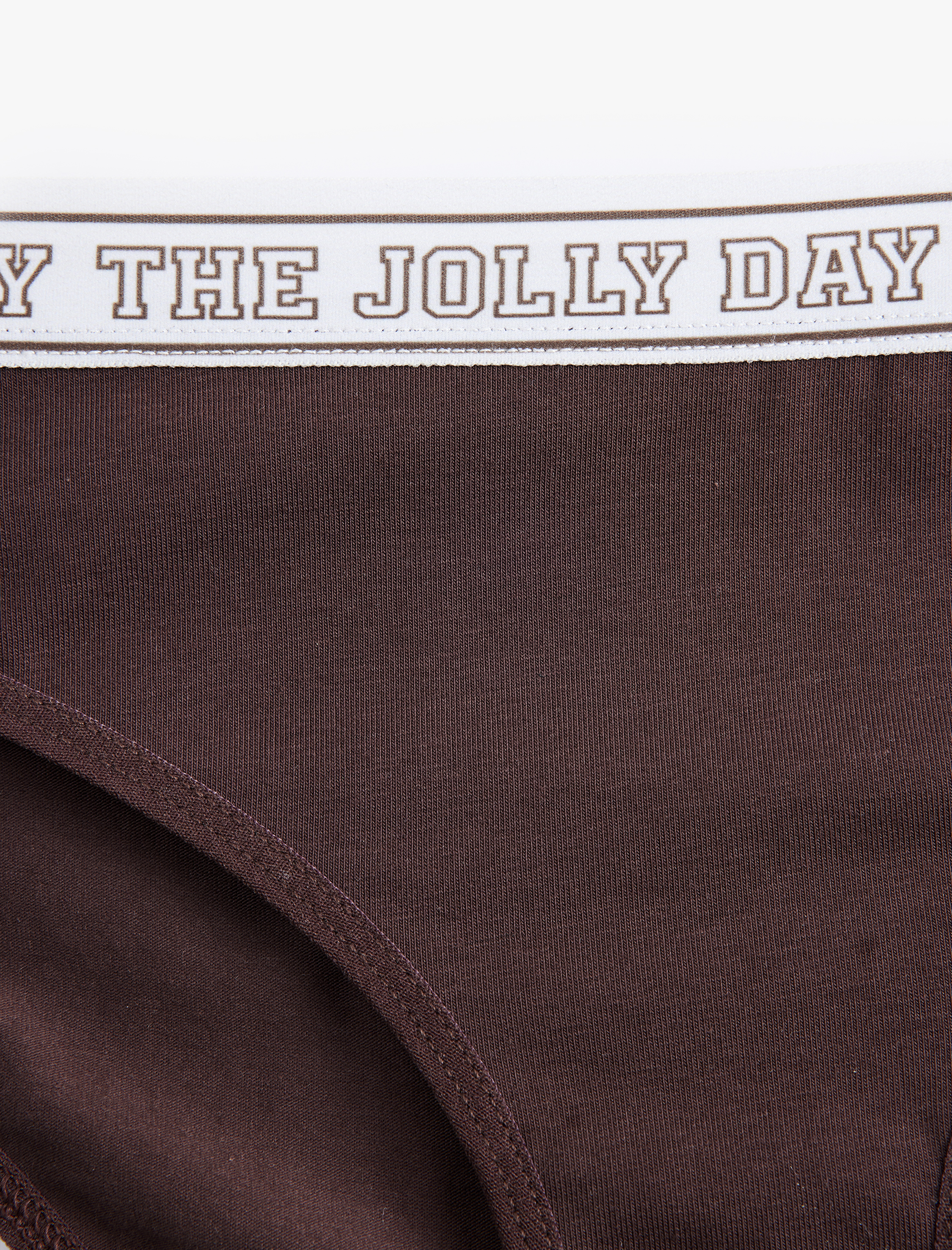   Pamuklu Rahat Kalıp Baskılı Bantlı Brief Külot