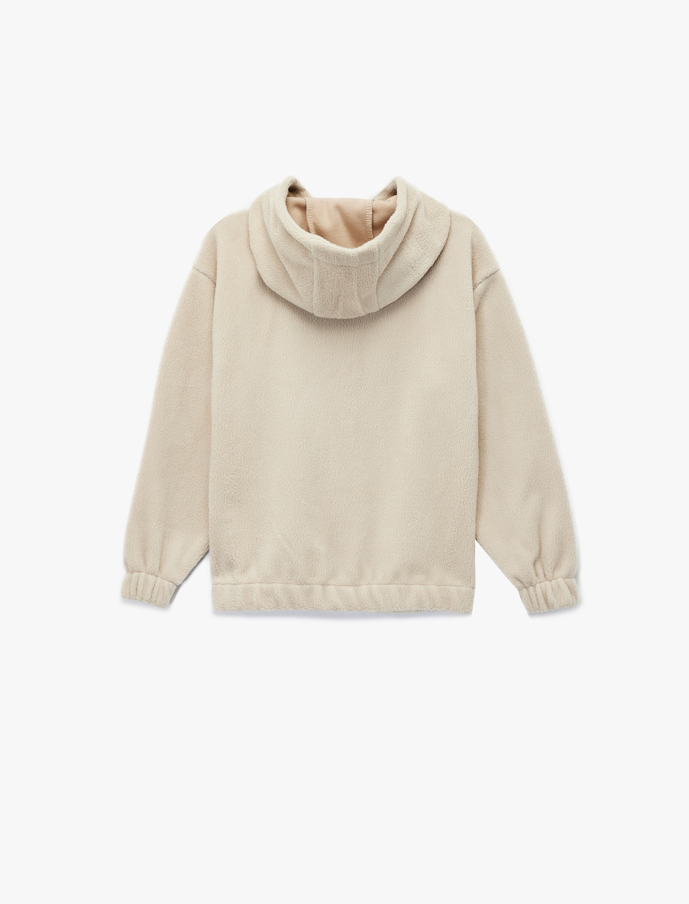 Erkek Çocuk Uzun Kollu Fermuarlı Kapşonlu Polar Sweatshirt