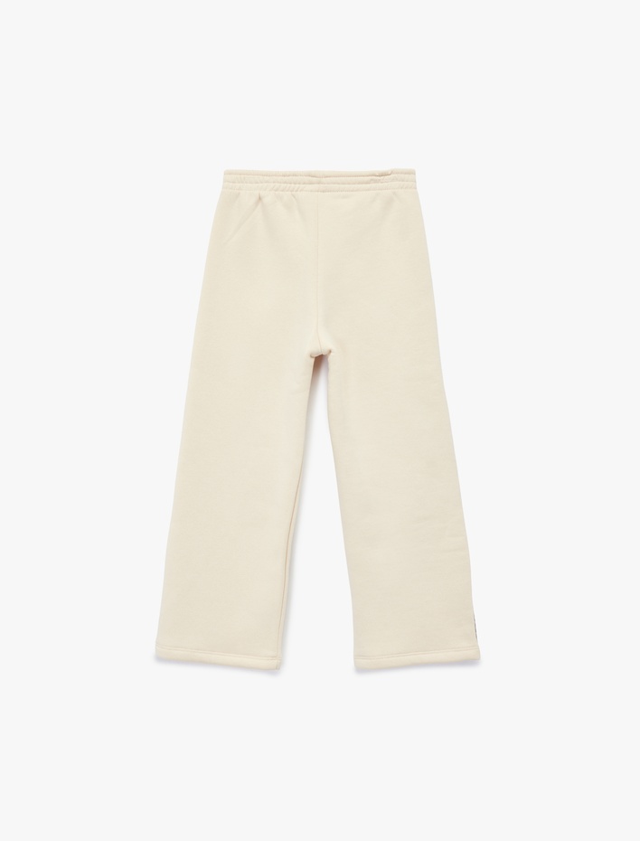 Kız Bebek Şardonlu Baskılı Geniş Paça Eşofman Altı