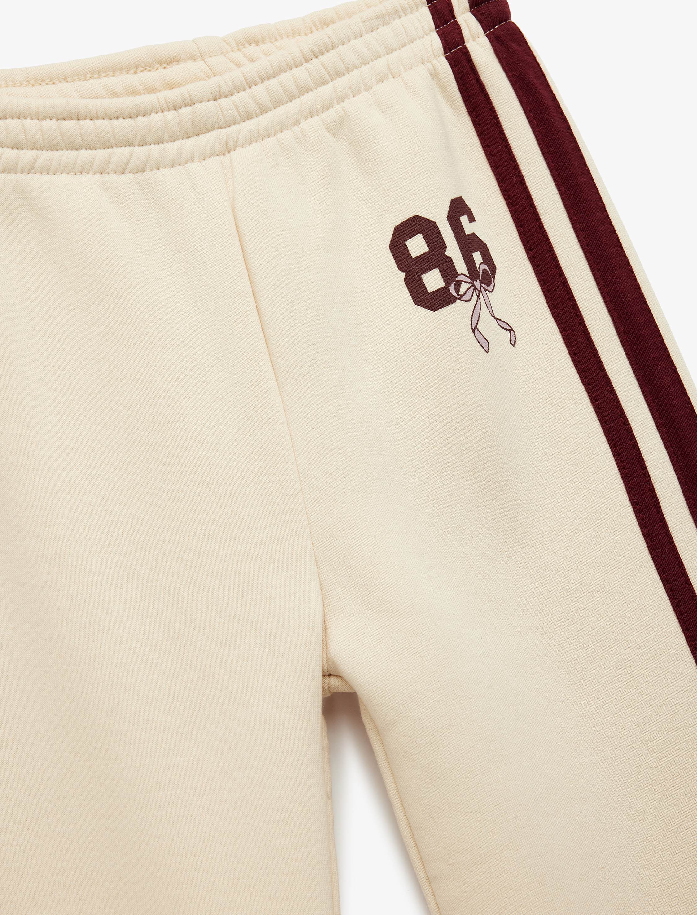  Kız Bebek Şardonlu Baskılı Geniş Paça Eşofman Altı