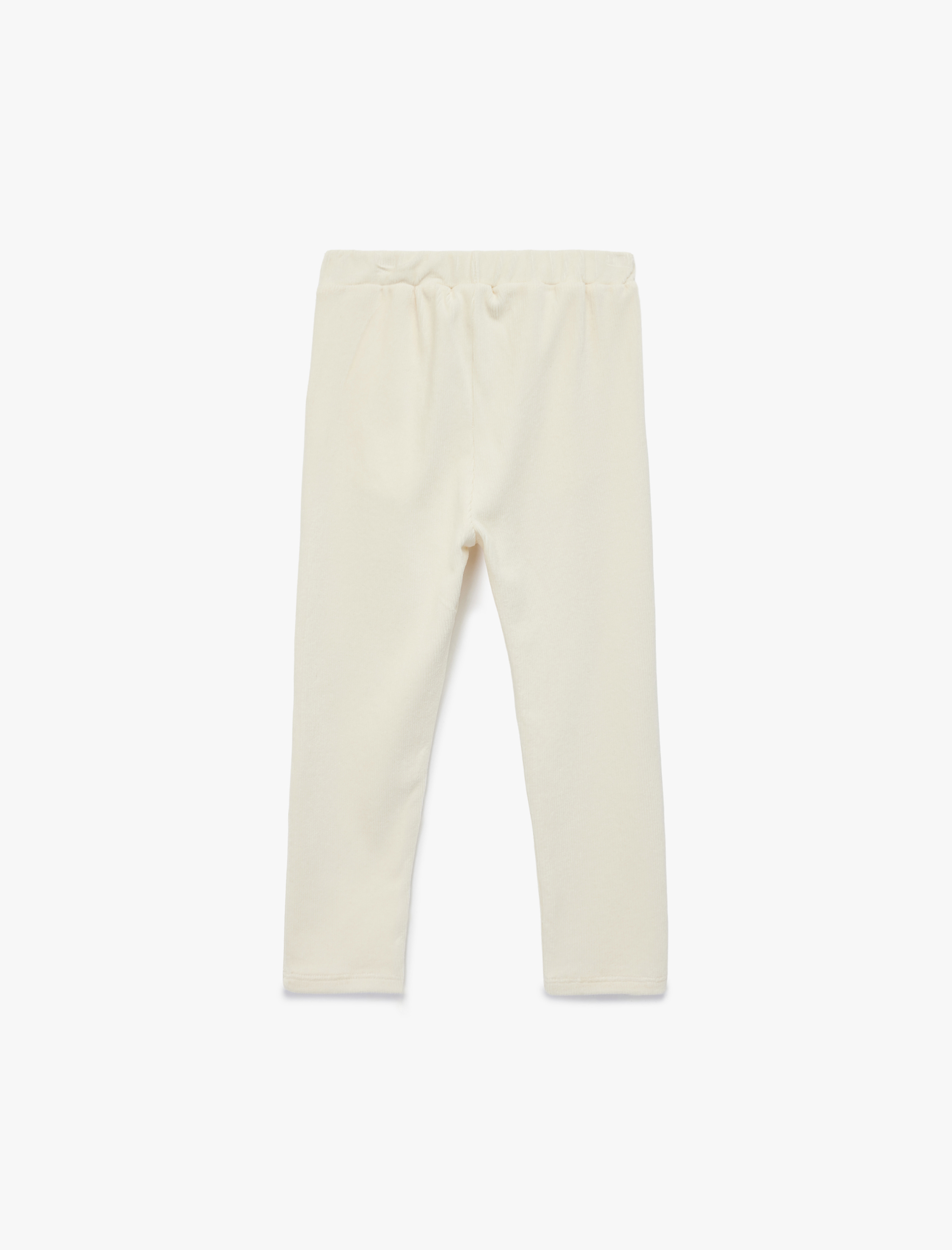  Erkek Bebek Beli Bağlamalı Cep Detaylı Basic Kadife Pantolon