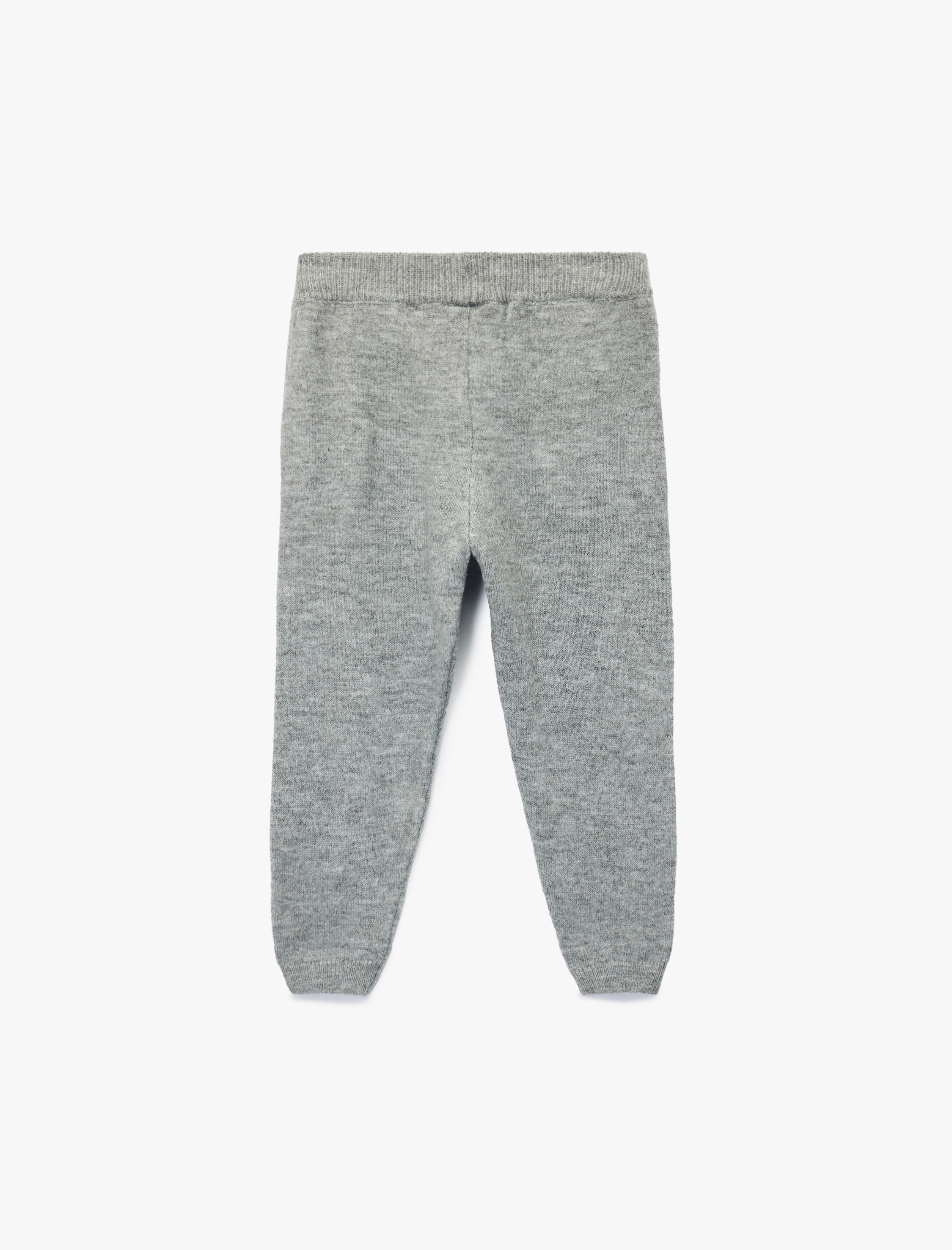  Erkek Bebek Beli Bağcıklı Basic Triko Pantolon