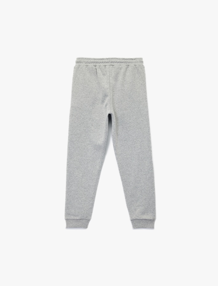 Erkek Çocuk Şardonlu Baskılı Beli Lastikli Baskılı Eşofman Altı