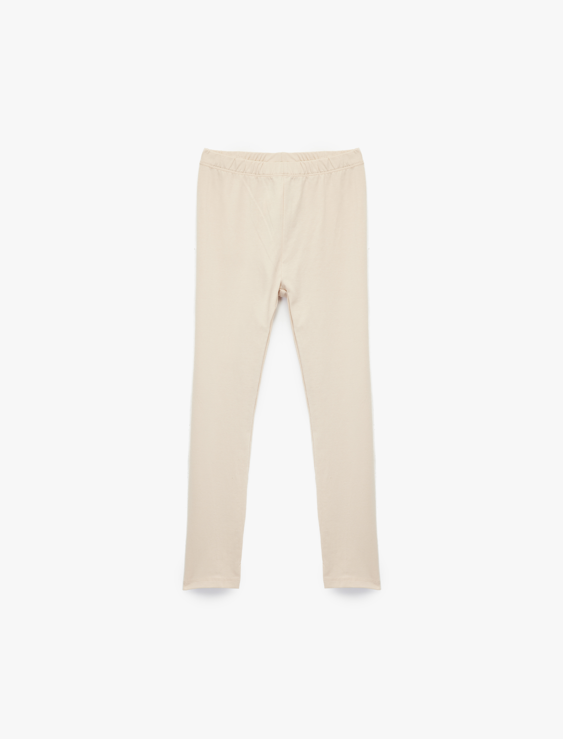  Kız Çocuk Beli lastikli Basic 3'lü Tayt Seti