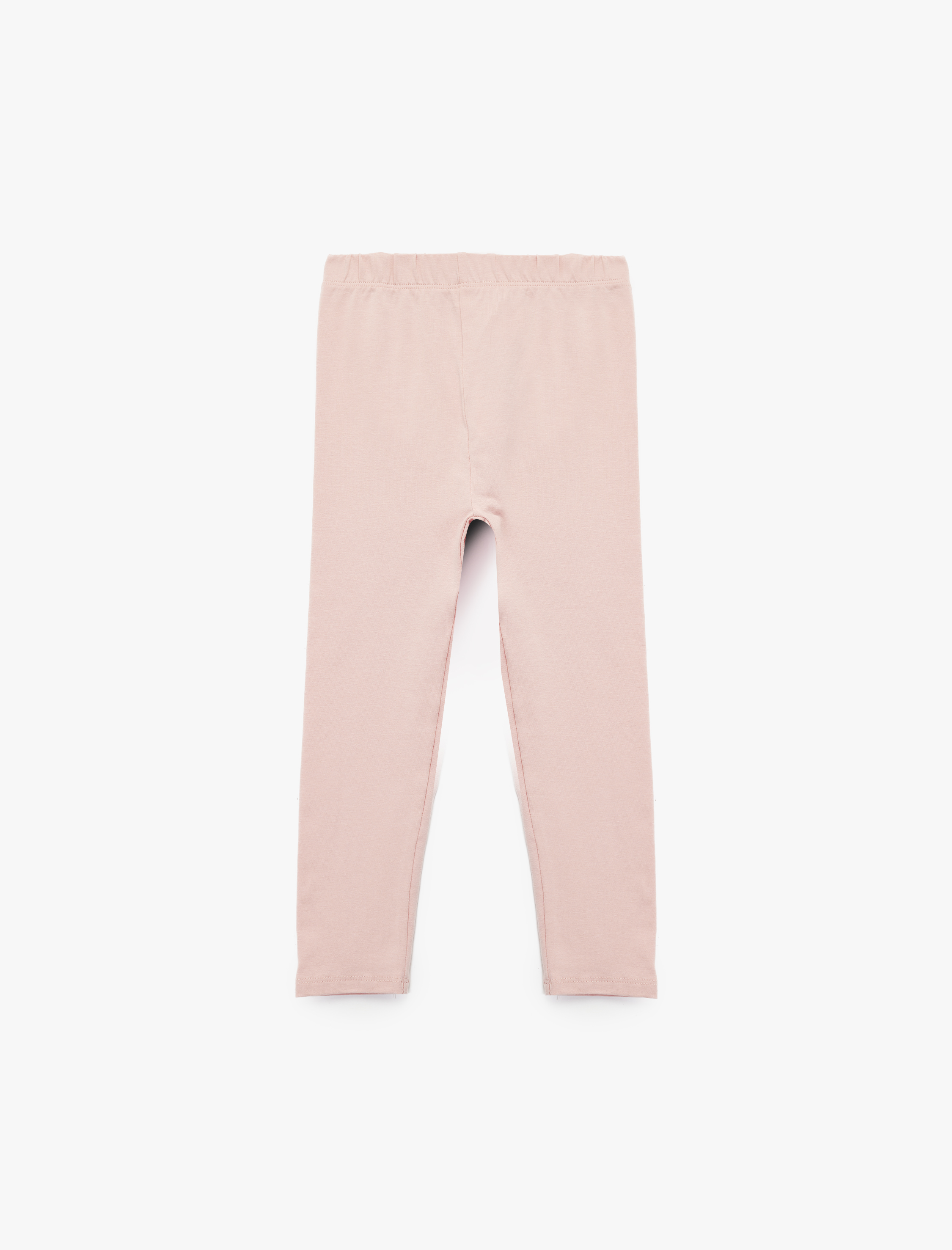  Kız Bebek Pamuklu Desenli Beli Lastikli 3'lü Tayt Seti