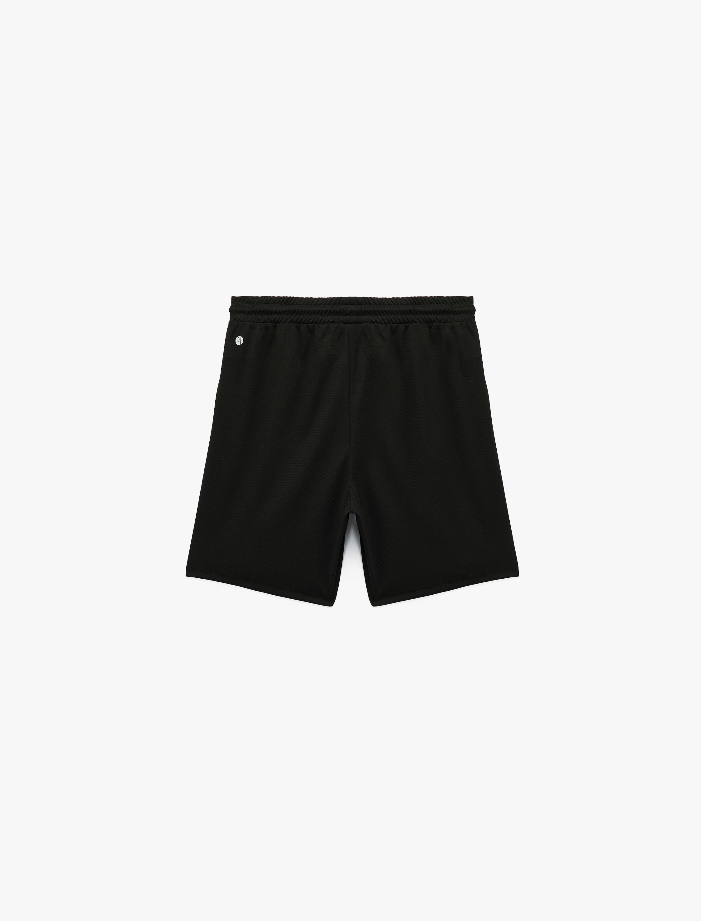   Beli Lastikli Bağlamalı Yanları Şerit Detaylı Spor Şort