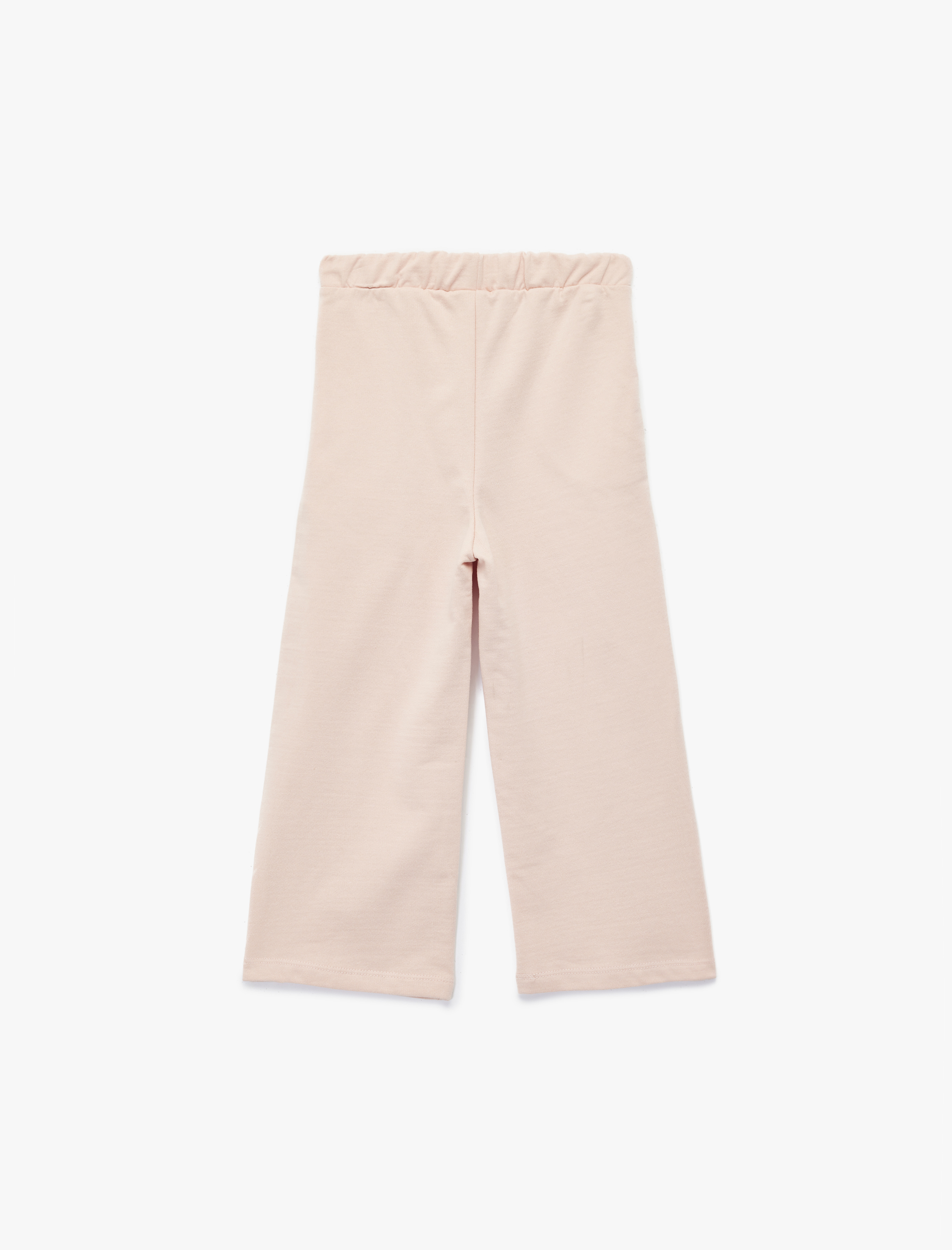  Kız Bebek Pamuklu Şardonlu Geniş Paça Eşofman Altı