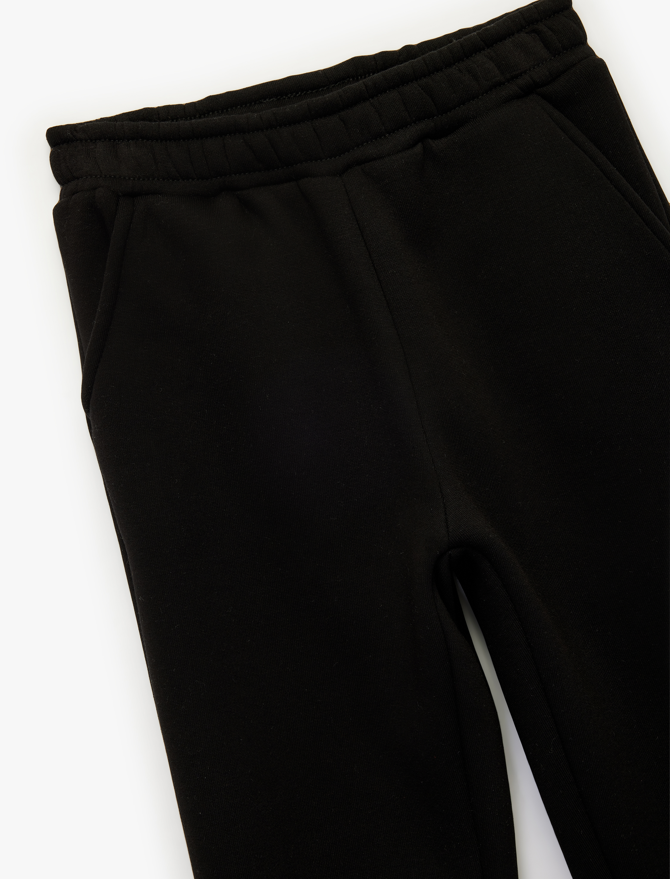 Kız Çocuk Şardonlu Beli Lastikli Baskılı Basic Jogger Eşofman Altı