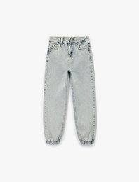 Pamuklu Cepli Jooger Denim Pantolon