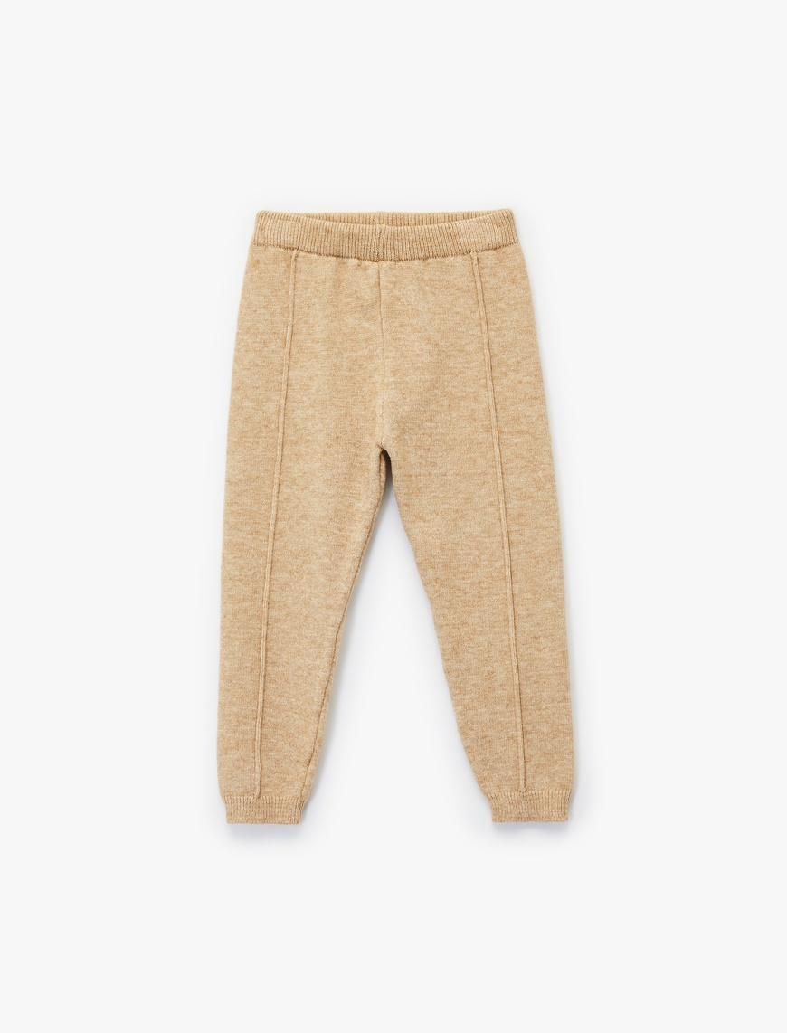 Koton Erkek Bebek Beli Bağcıklı Basic Triko Pantolon