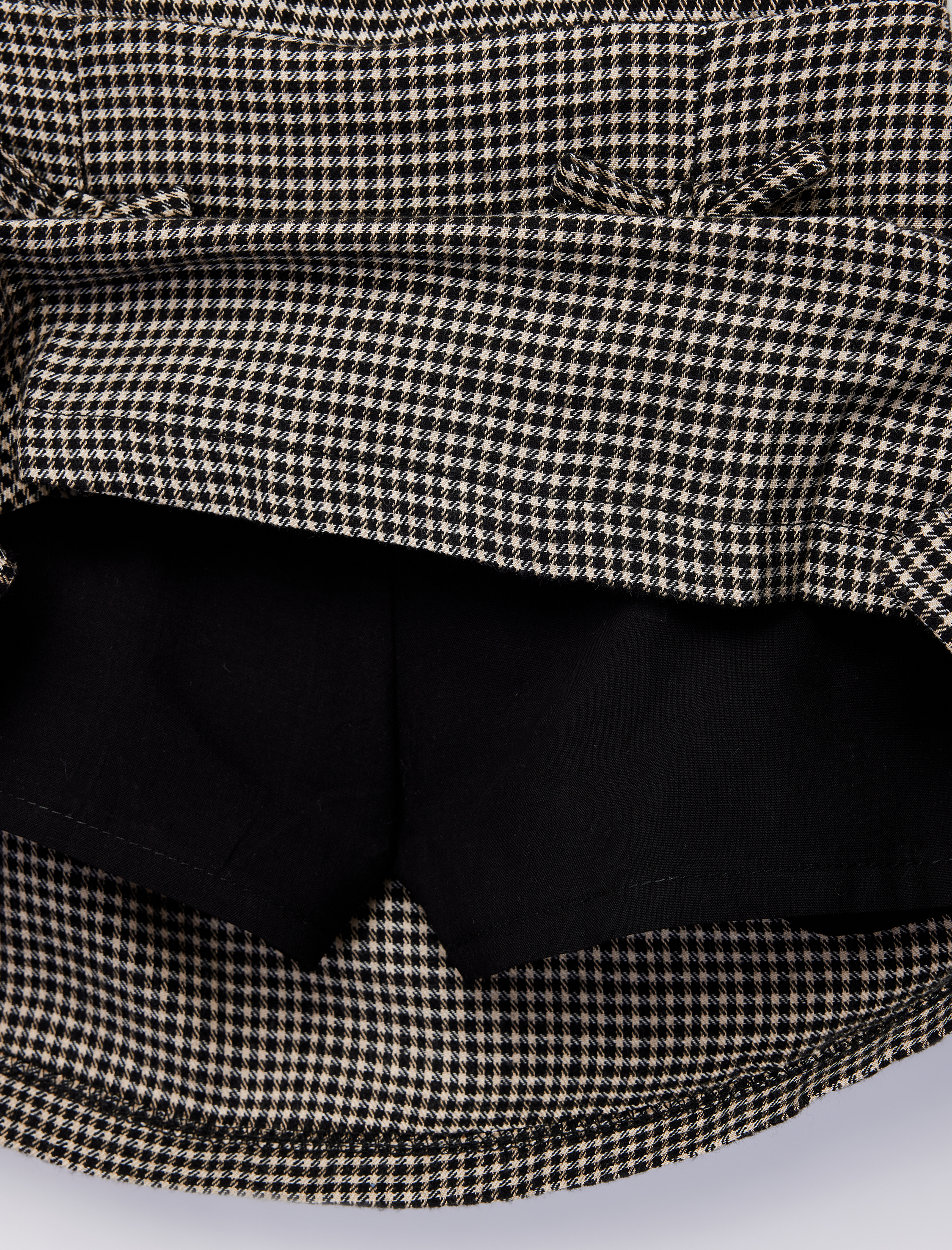  Kız Bebek Fiyonk Detaylı Pamuklu A Kesim Kazayağı Desenli Şortlu Etek