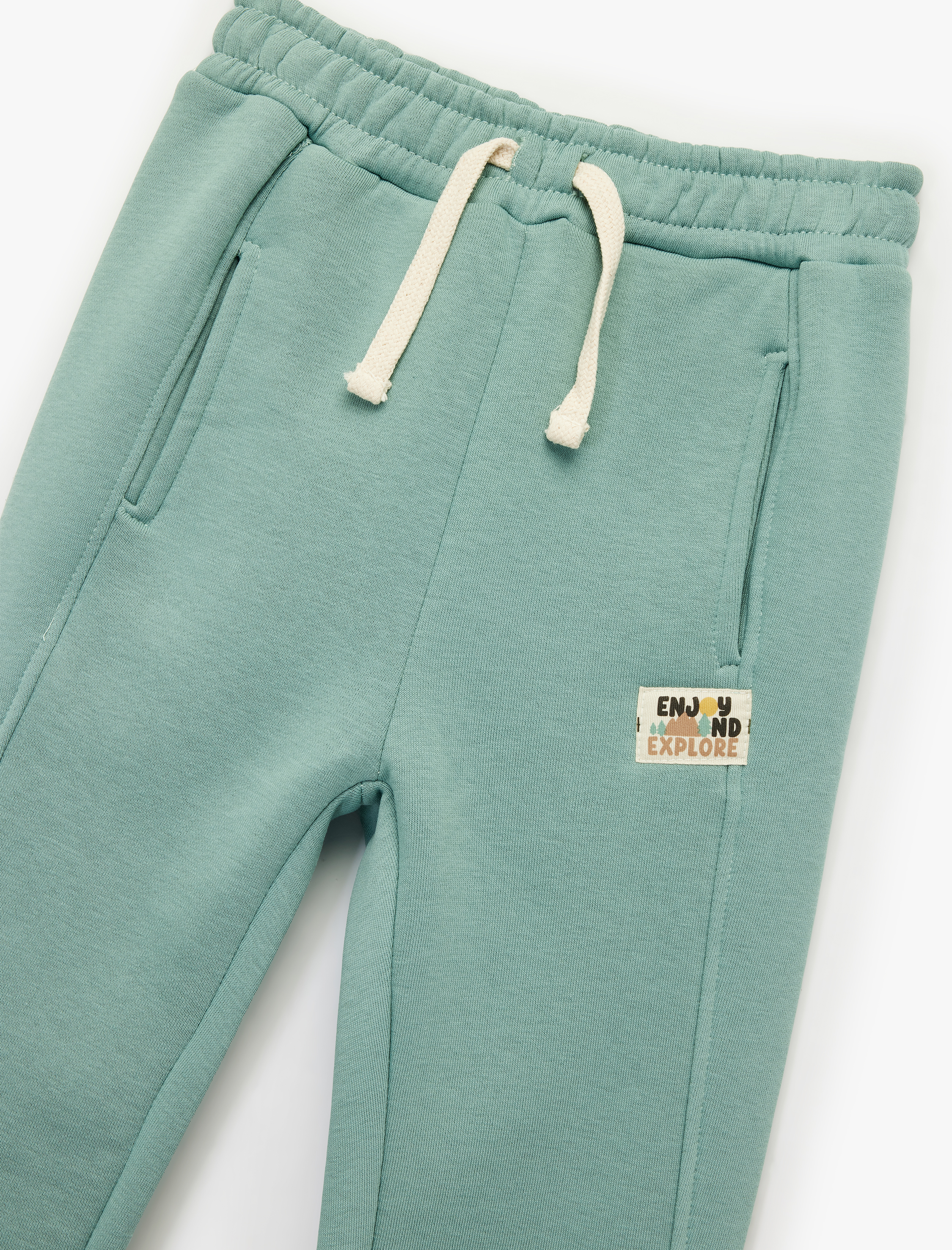  Erkek Bebek Beli Bağlamalı Cepli Jogger Eşofman Altı