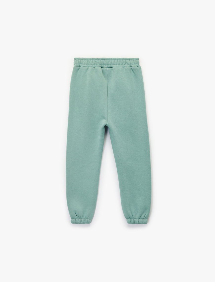  Erkek Bebek Beli Bağlamalı Basic Jogger Eşofman Altı
