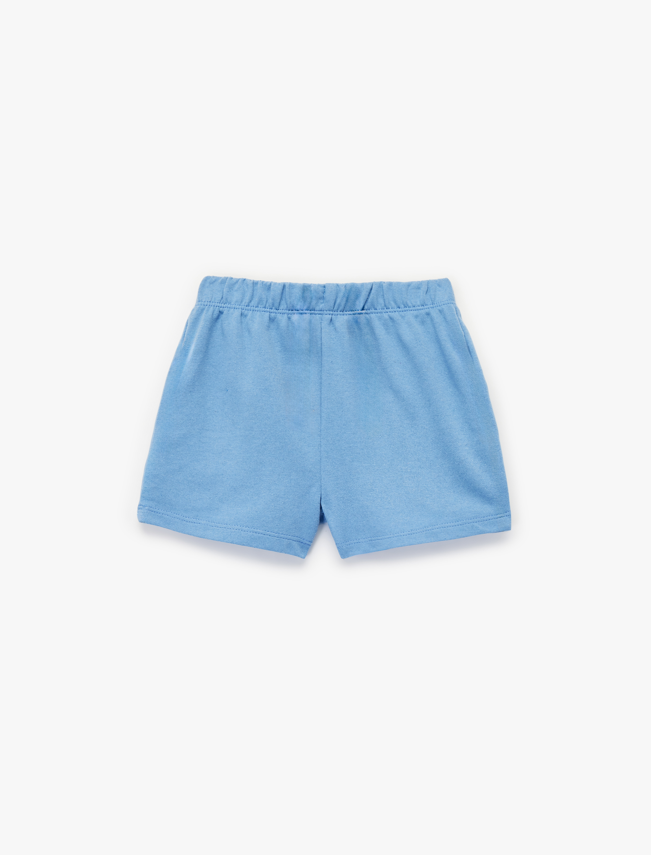  Kız Bebek Beli Bağcıklı Cep Detaylı Basic Şort