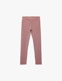 Beli Lastikli Dikişsiz Basic Tayt