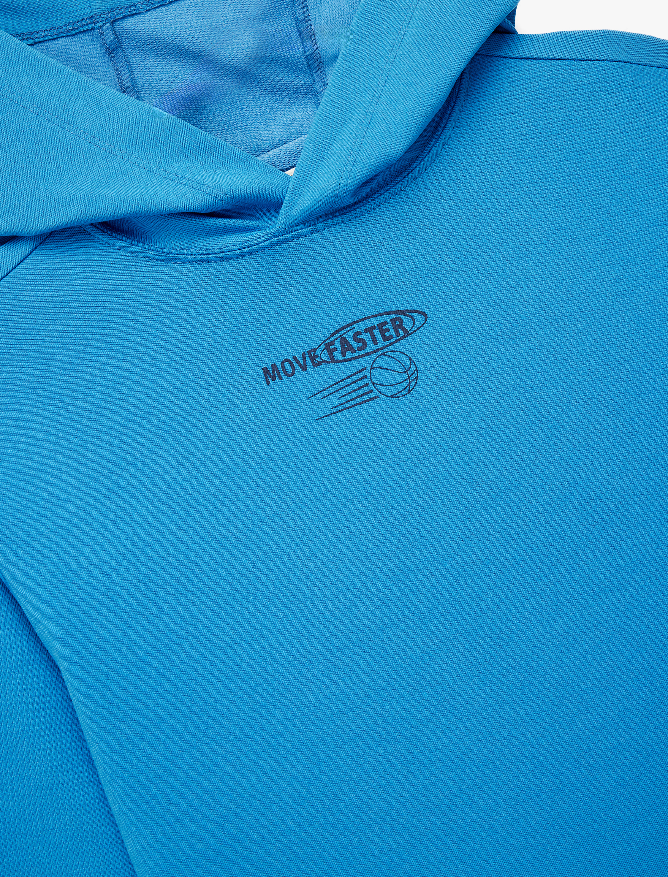 Erkek Çocuk Pamuklu Uzun Kollu Baskılı Kapşonlu Sweatshirt