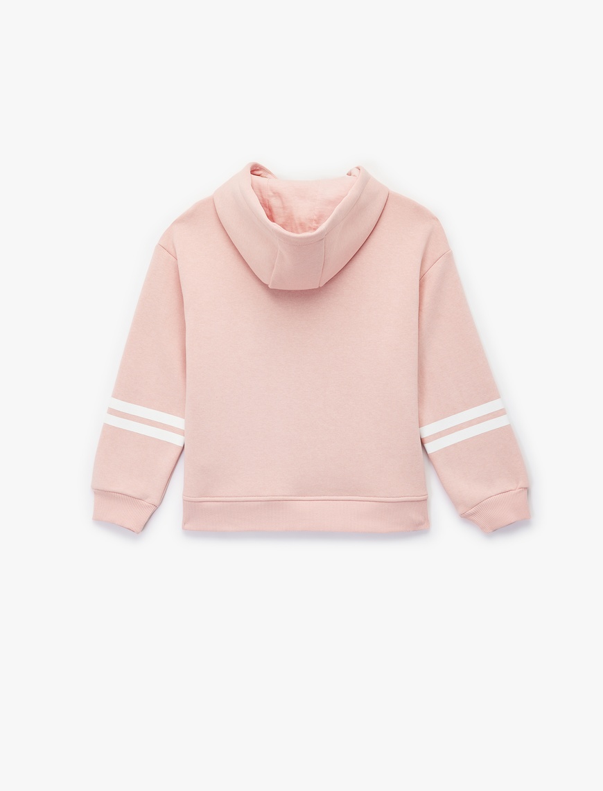  Kız Çocuk Lisanslı Lola Bunny Baskılı Uzun Kollu Kapşonlu Sweatshirt