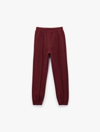 Beli Lastikli Şardonlu Basic Jogger Eşofman Altı